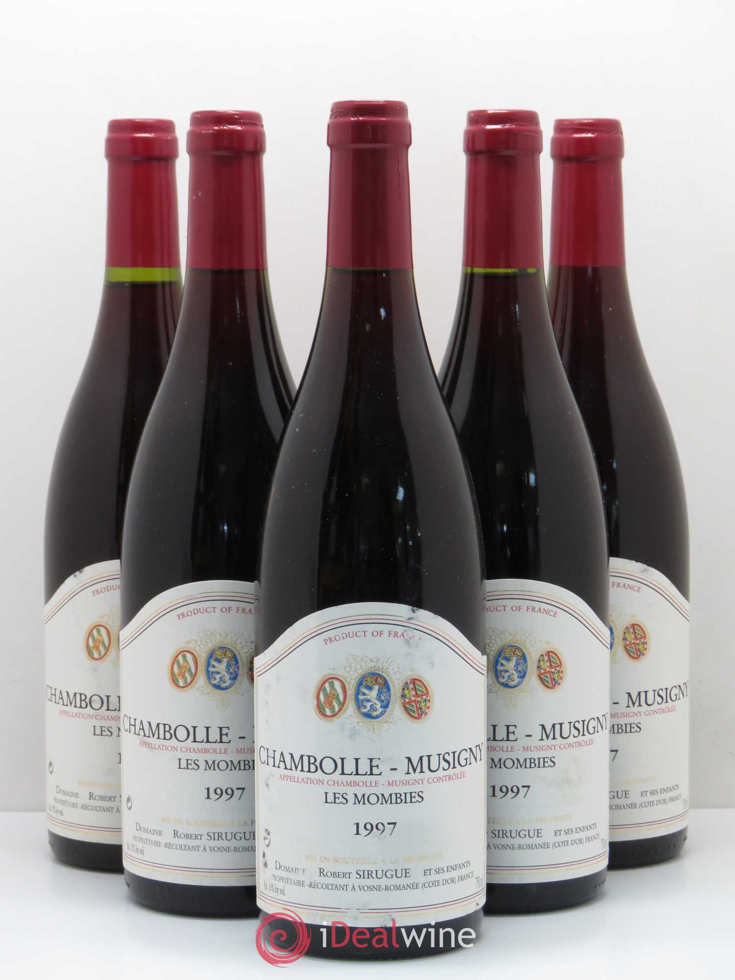 Chambolle-Musigny Les Mombies Domaine Robert Sirugue 1997 - Lot de 5 bouteilles - 0