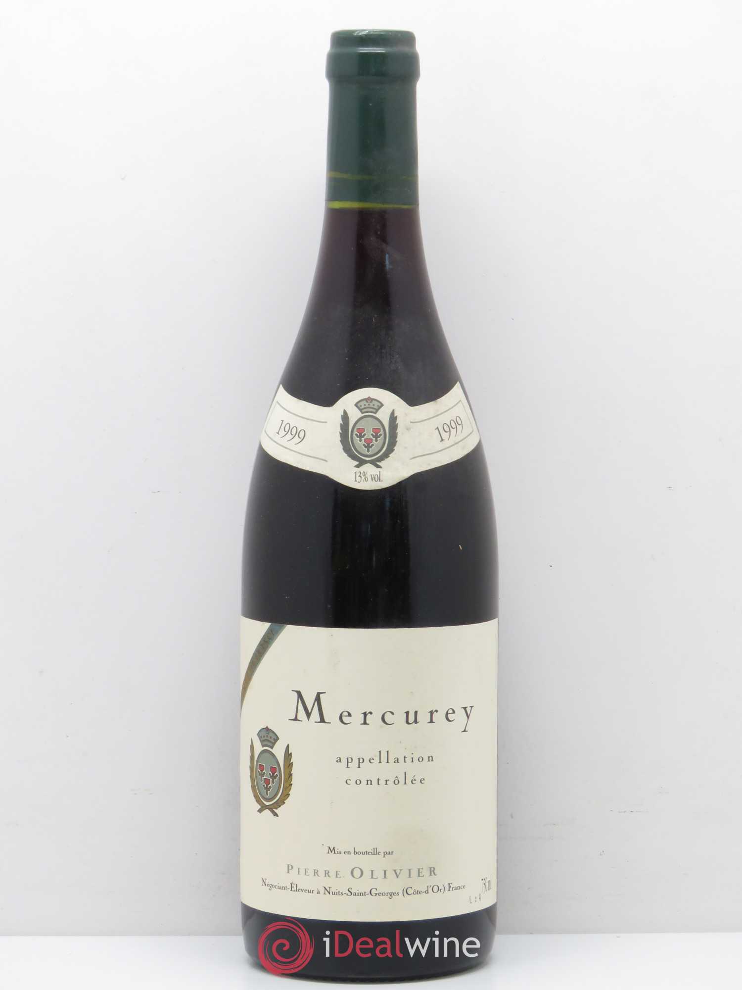 Mercurey Domaine Pierre Olivier (sans prix de réserve) 1999 - Posten von 1 Flasche - 0