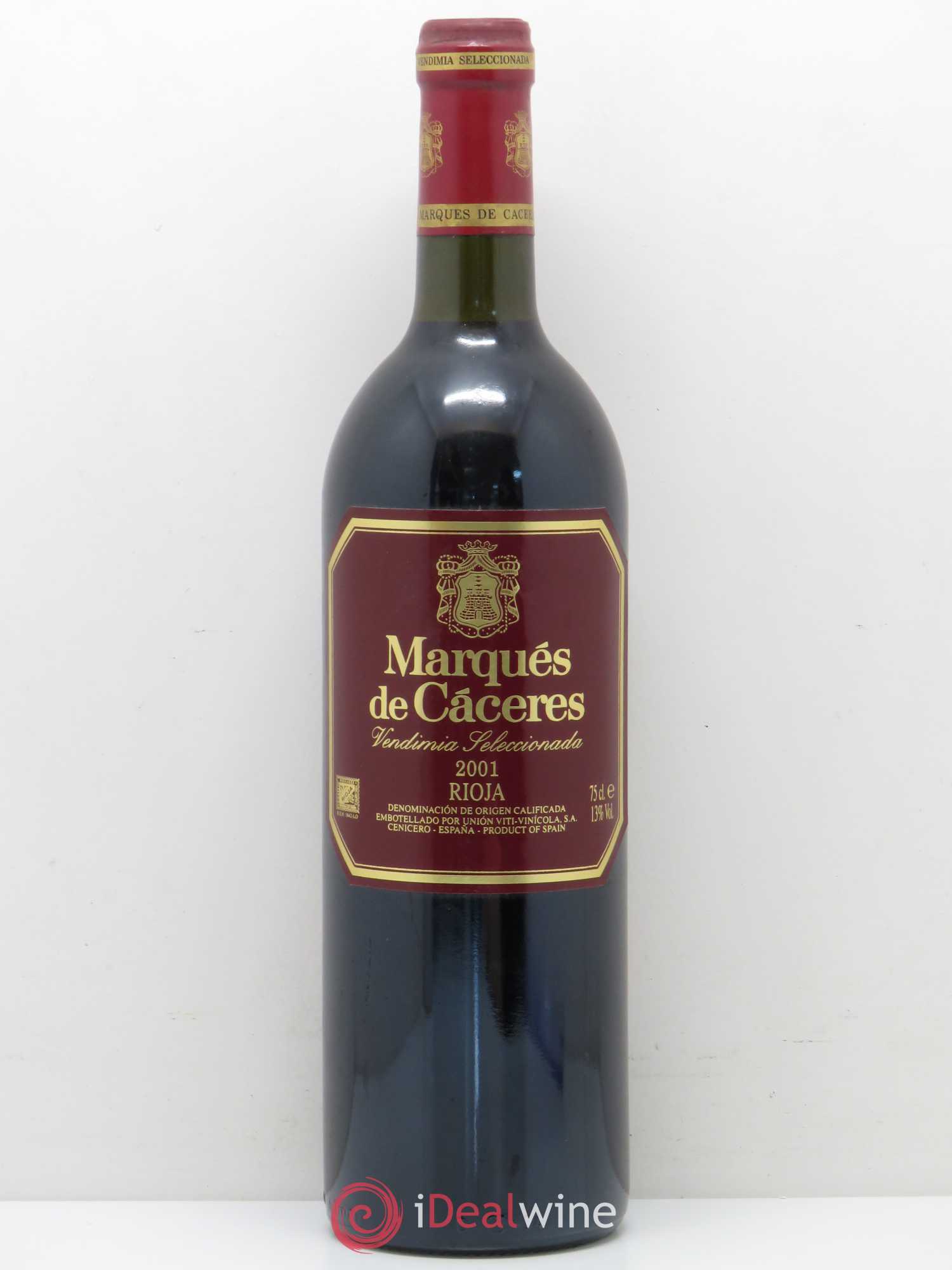 Rioja DOCA Reserva Marquès de Caceres Vendimia Seleccionada 2001 - Lot de 1 bouteille - 0