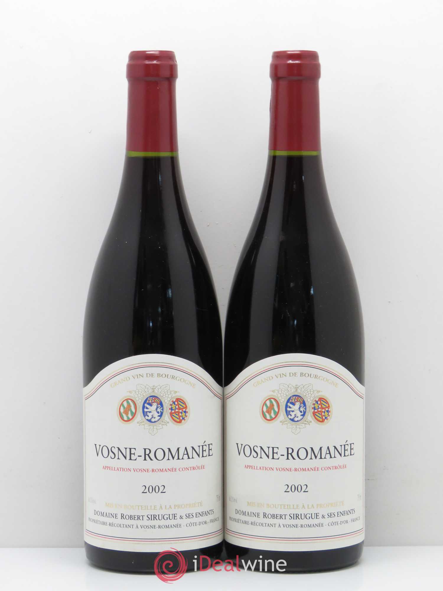 Vosne-Romanée Domaine Robert Sirugue 2002 - Posten von 2 Flaschen - 0