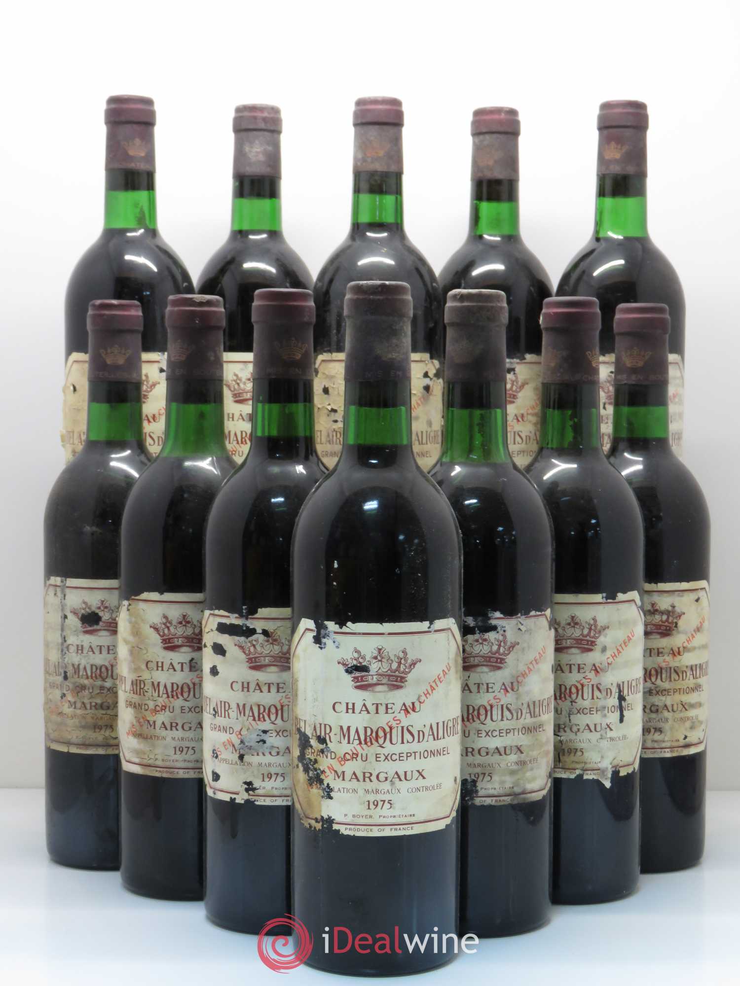 Château Bel Air Marquis d'Aligre 1975 - Lot de 12 bouteilles - 0