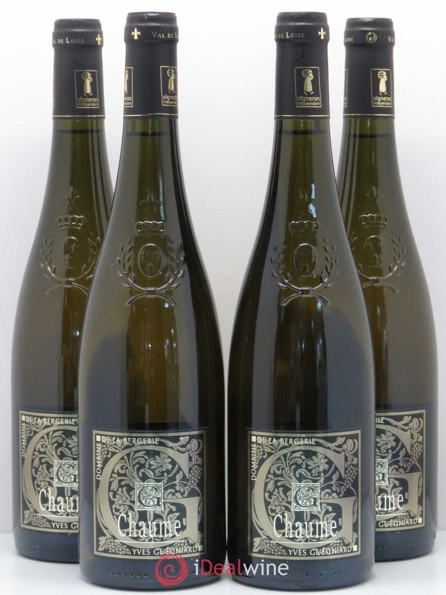 Coteaux du Layon Chaume Yves Guegniard Domaine de la Bergerie 2008 - Lotto di 4 bottiglie - 0
