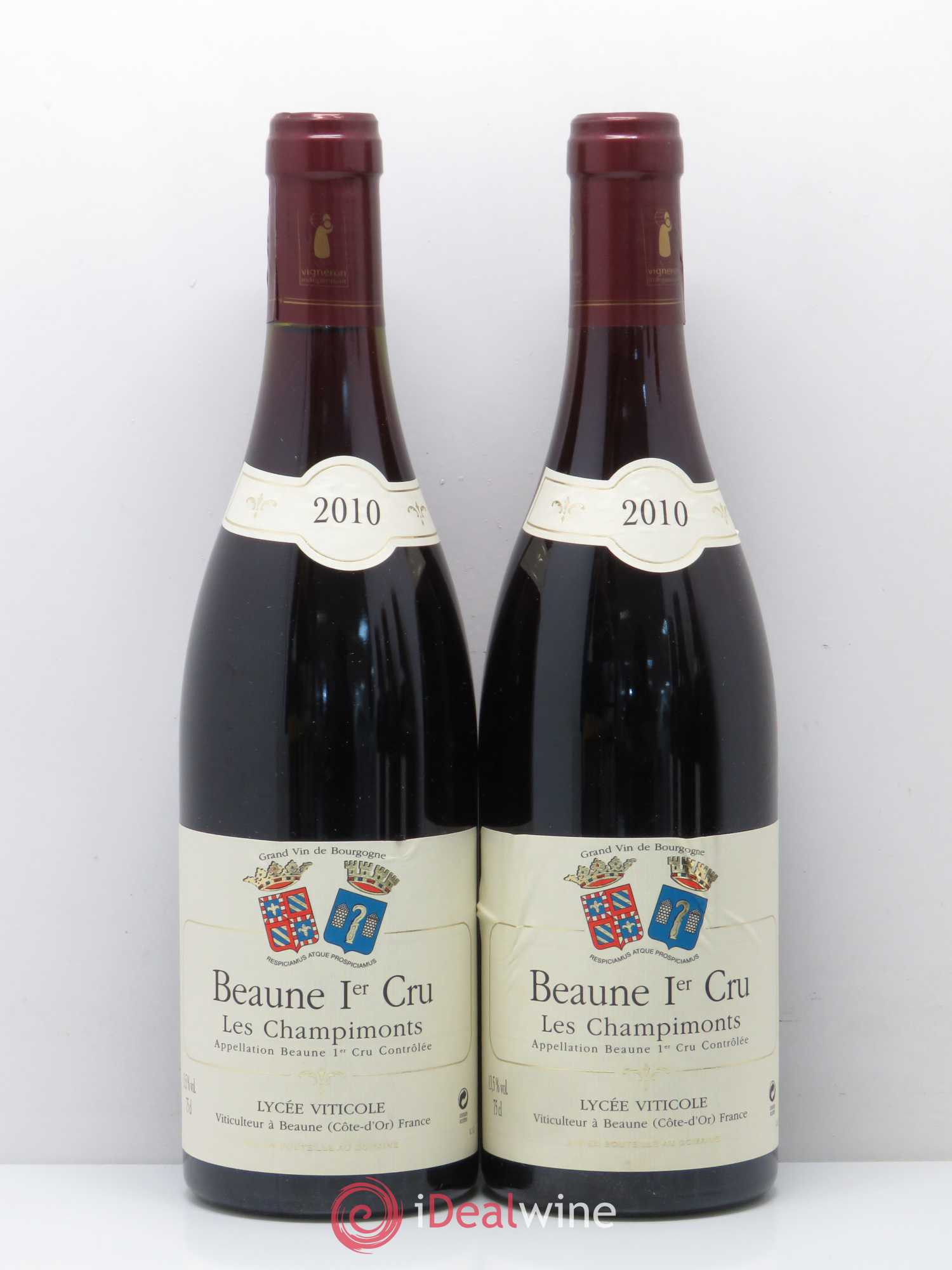 Beaune 1er Cru Champimont Domaine du Lycee Viticole de Beaune 2010 - Lot of 5 bottles - 2