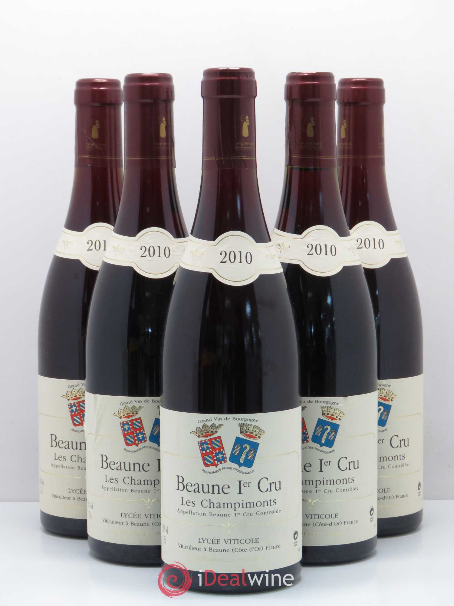 Beaune 1er Cru Champimont Domaine du Lycee Viticole de Beaune 2010 - Lot of 5 bottles - 0