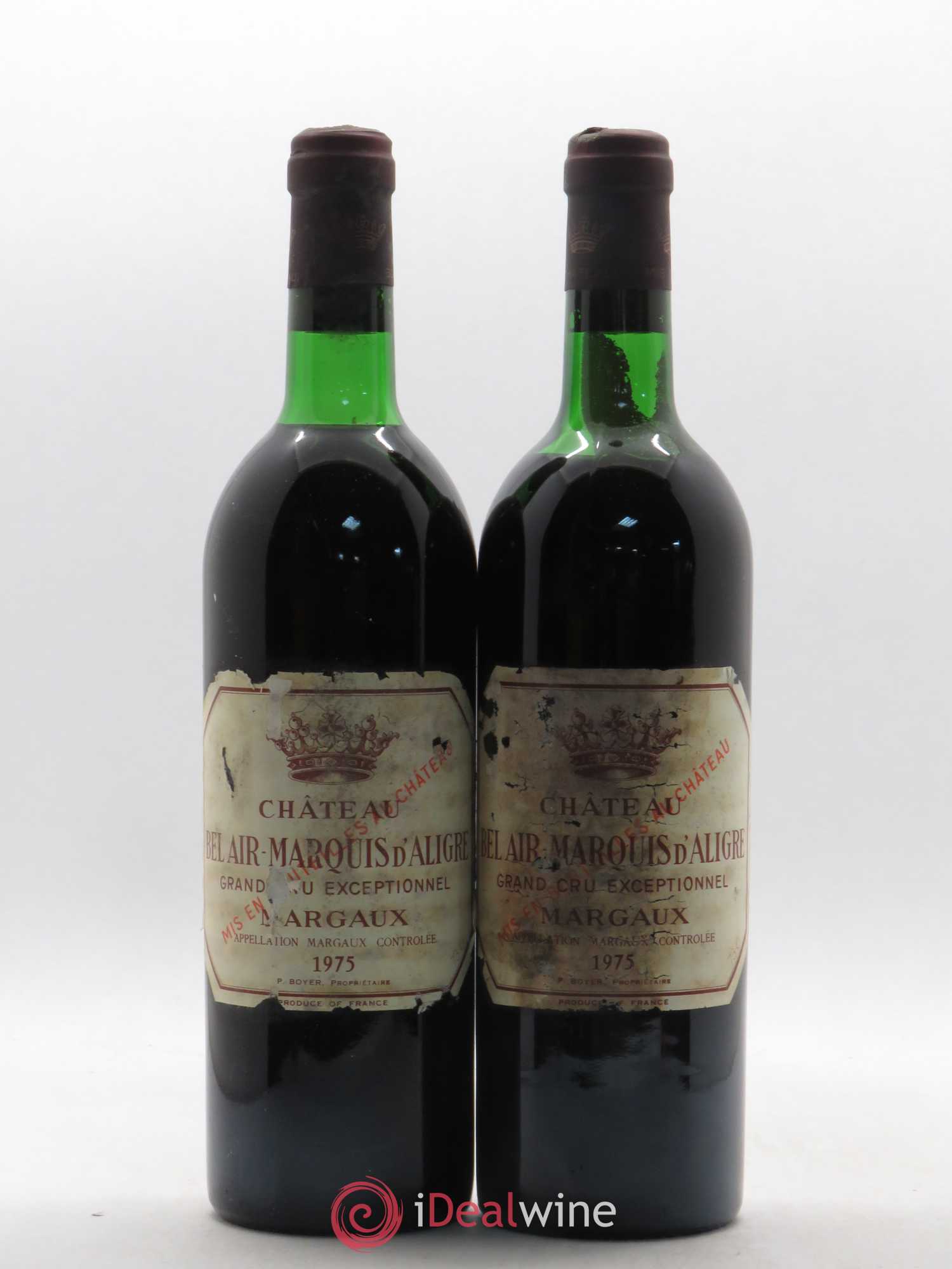 Château Bel Air Marquis d'Aligre 1975 - Lot de 5 bouteilles - 2