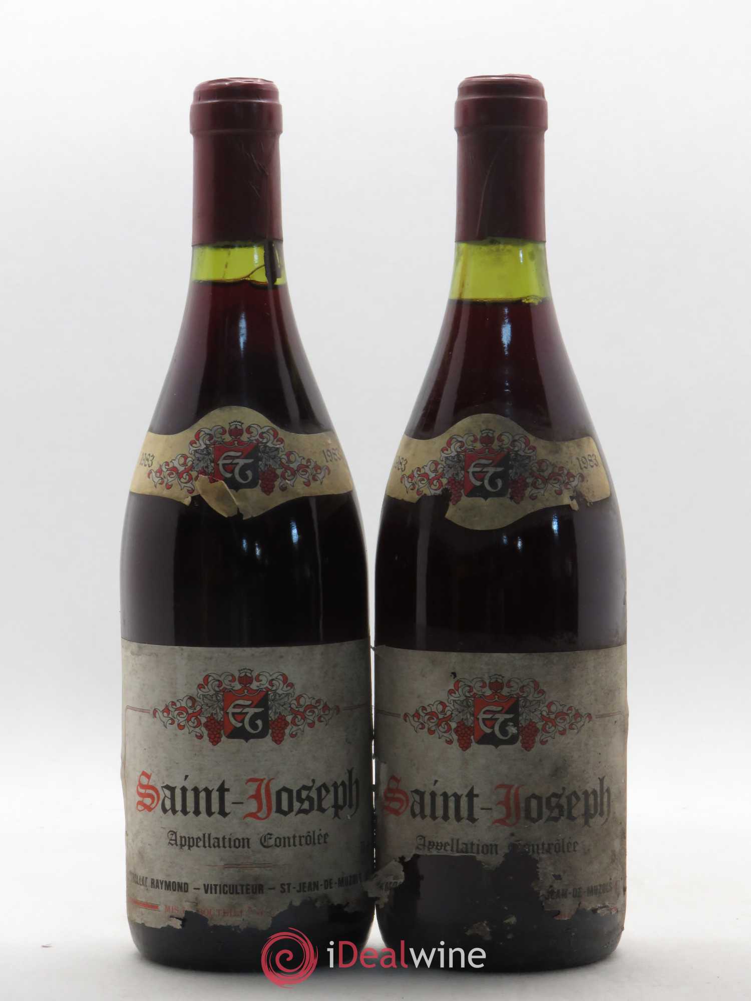 Saint-Joseph Raymond Trollat 1983 - Lot de 2 bouteilles - 0