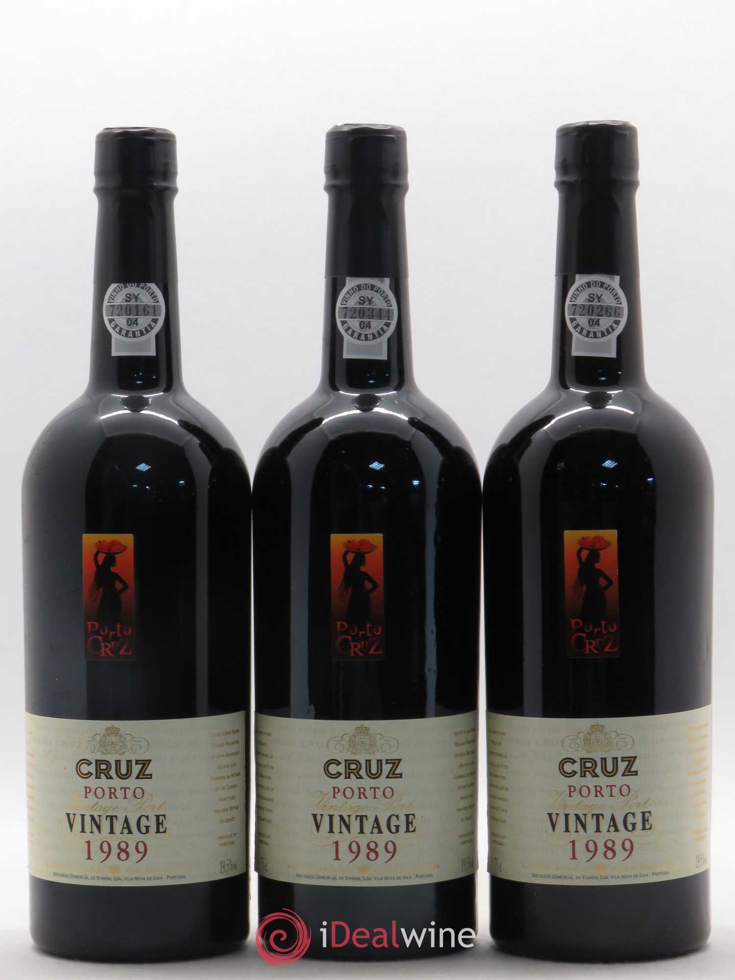 Porto Cruz Vintage 1989 - Lot de 3 bouteilles - 0