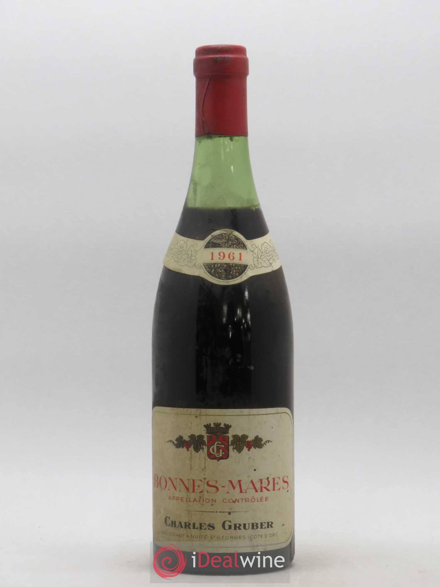 Bonnes-Mares Grand Cru Charles Gruber 1961 - Lot de 1 bouteille - 0