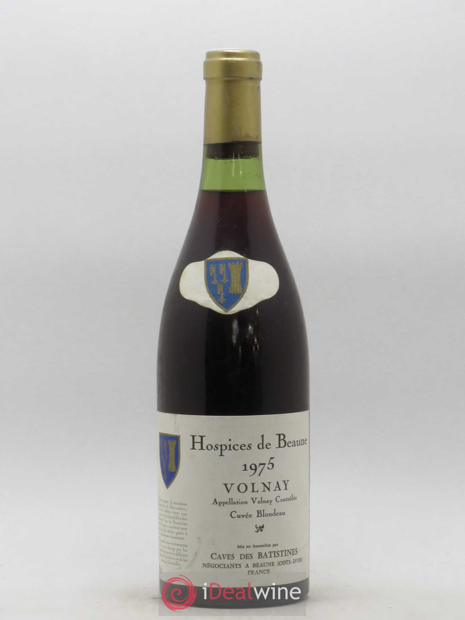 Volnay Cuvée Blondeau Hospices de Beaune Cave des Batistines 1975 - Posten von 1 Flasche - 0