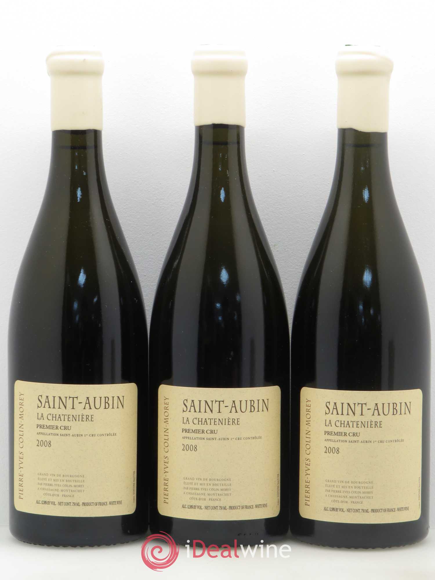 Saint-Aubin 1er Cru La Chatenière Pierre-Yves Colin Morey 2008 - Lot de 3 bouteilles - 0