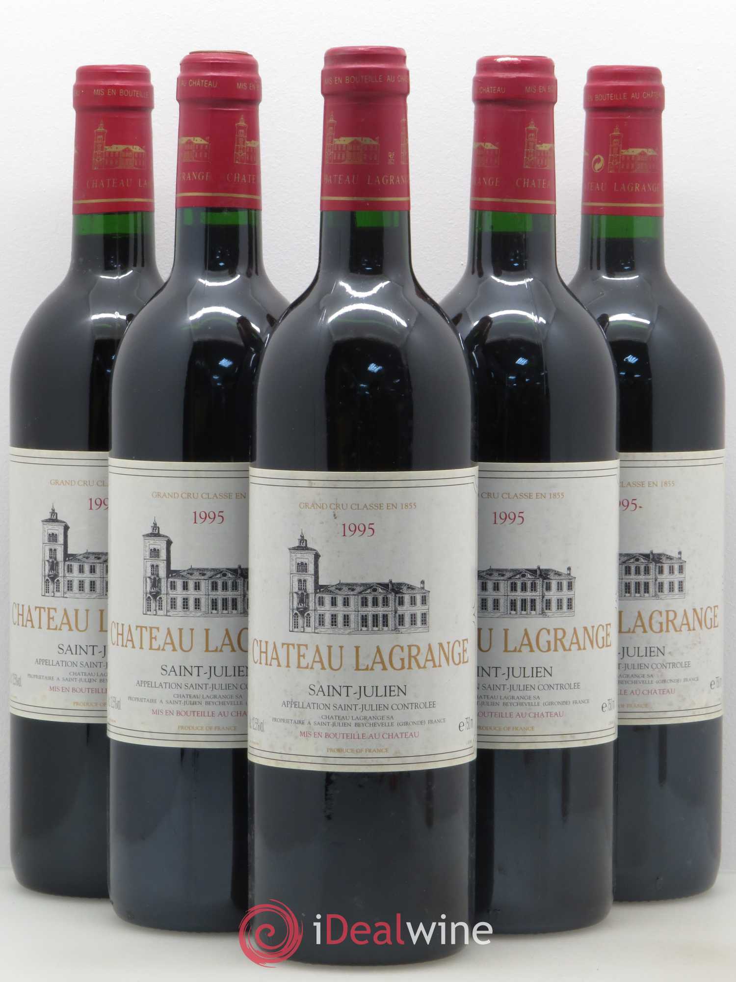 Château Lagrange 3ème Grand Cru Classé 1995 - Lot de 5 bouteilles - 0
