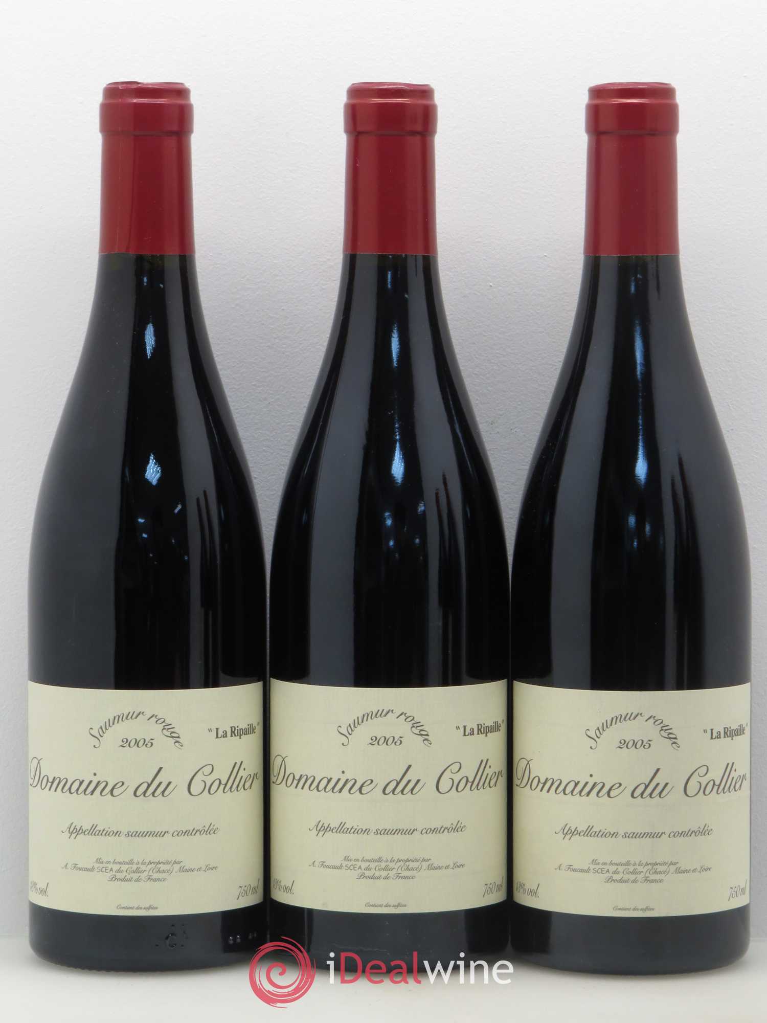 Saumur La Ripaille Domaine du Collier 2005 - Lot de 5 bouteilles - 1