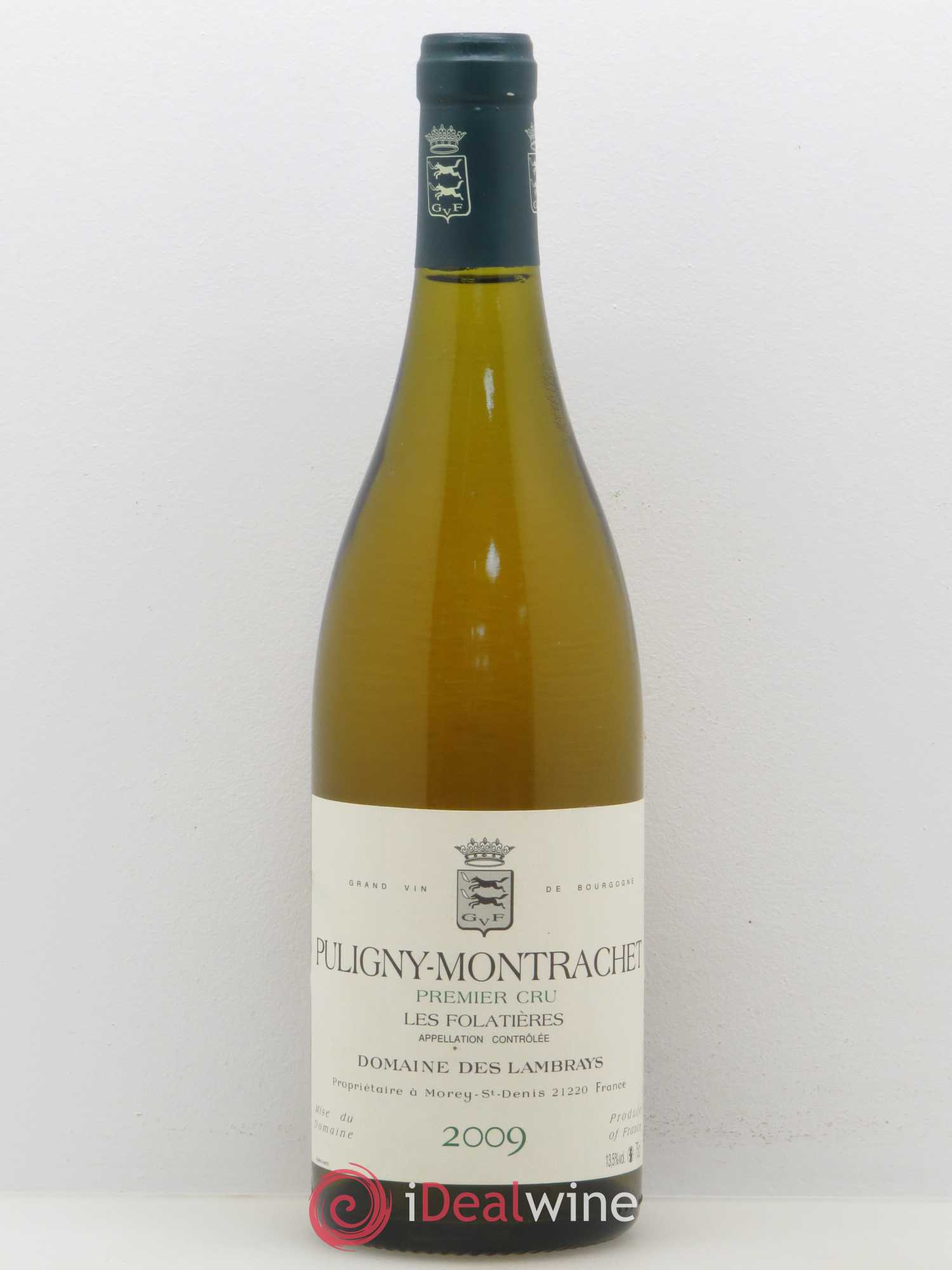 Puligny-Montrachet 1er Cru Les Folatières Domaine des Lambrays 2009 - Lot de 1 bouteille - 0