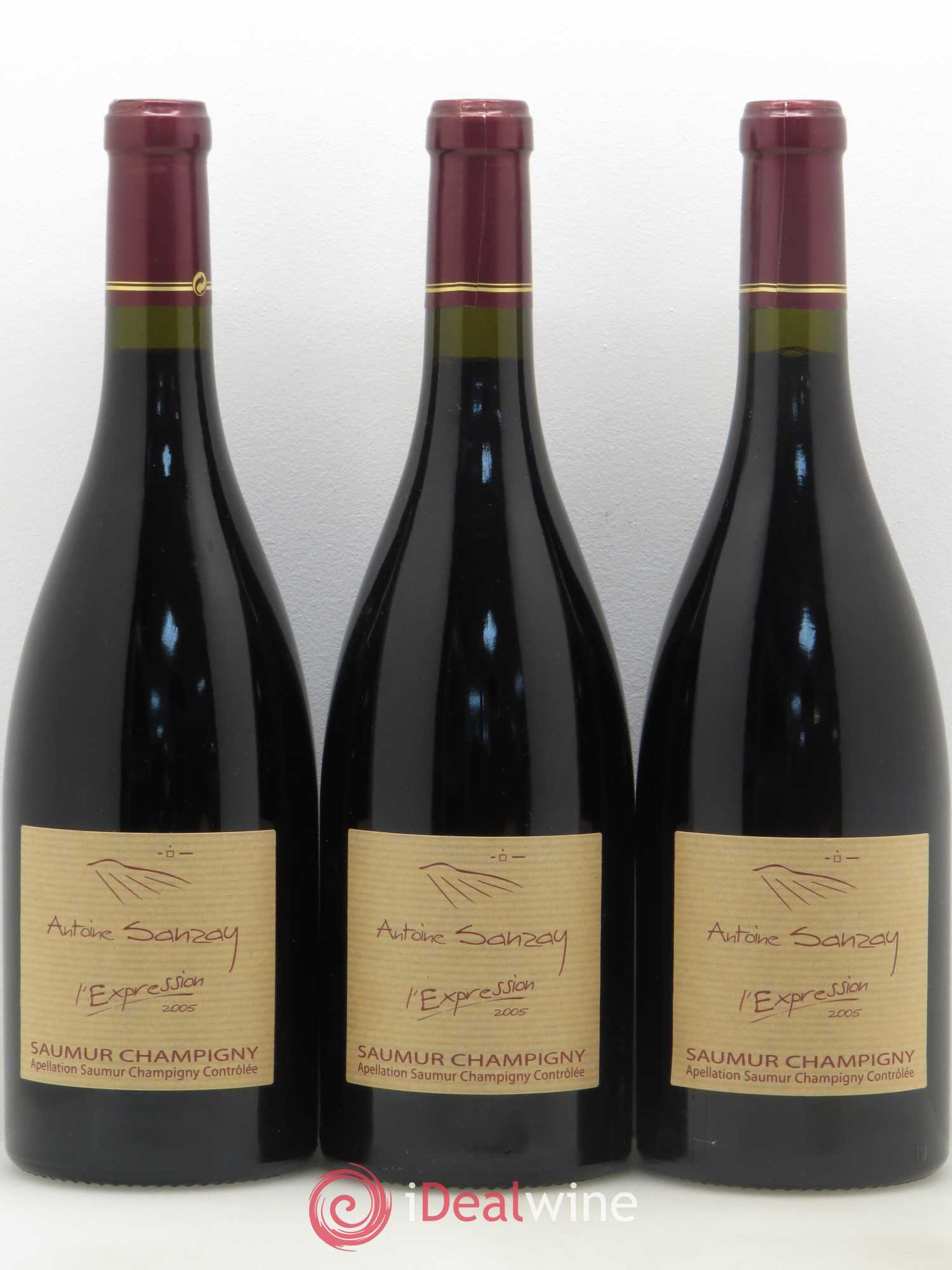 Saumur-Champigny L'Expression Domaine Antoine Sanzay 2005 - Posten von 3 Flaschen - 0