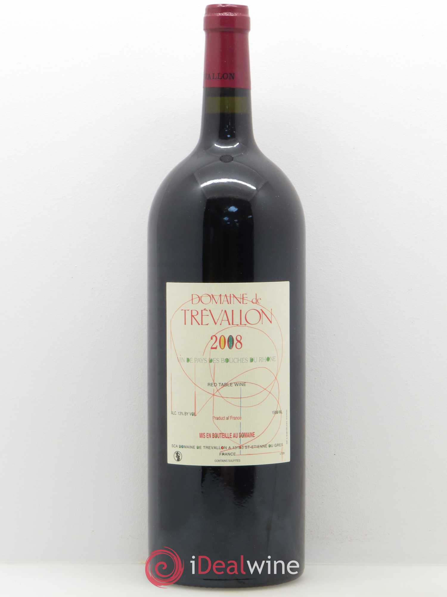 Coteaux d'Aix-en-Provence Trévallon (Domaine de) Eloi Dürrbach 2008 - Lot de 1 magnum - 0