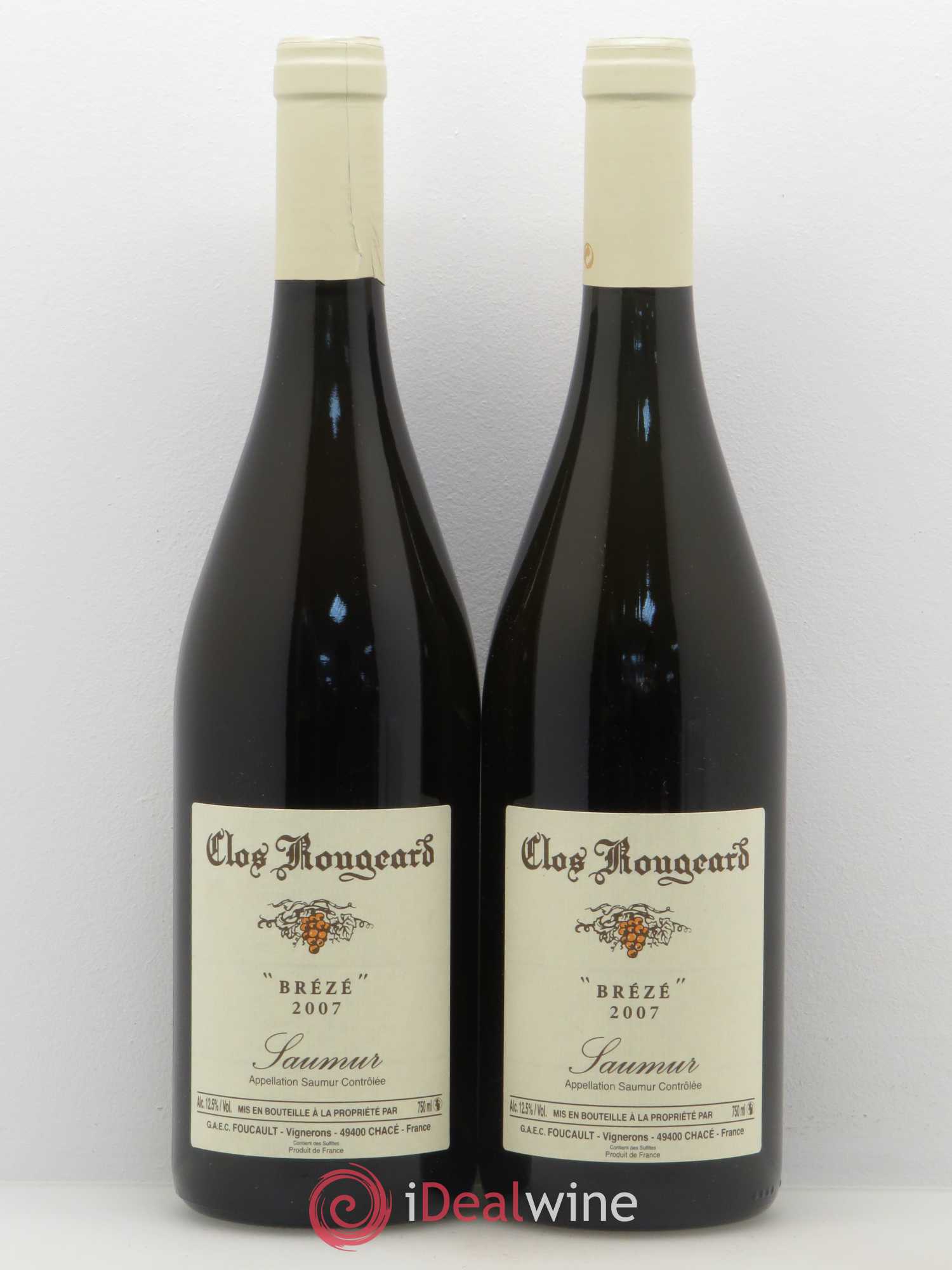 Saumur Brézé Clos Rougeard 2007 - Lot de 2 bouteilles - 0