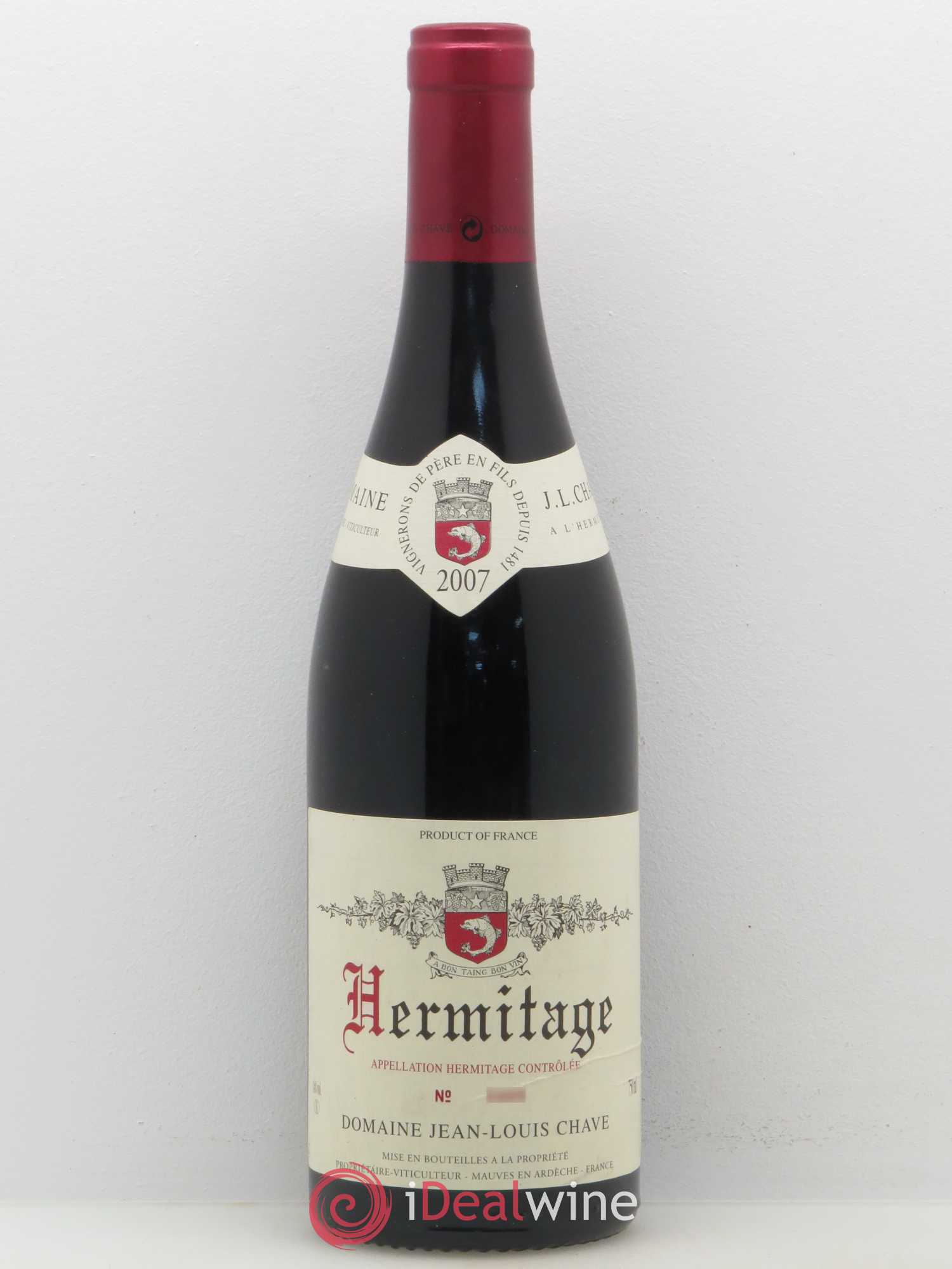 Hermitage Jean-Louis Chave 2007 - Lot de 1 bouteille - 0