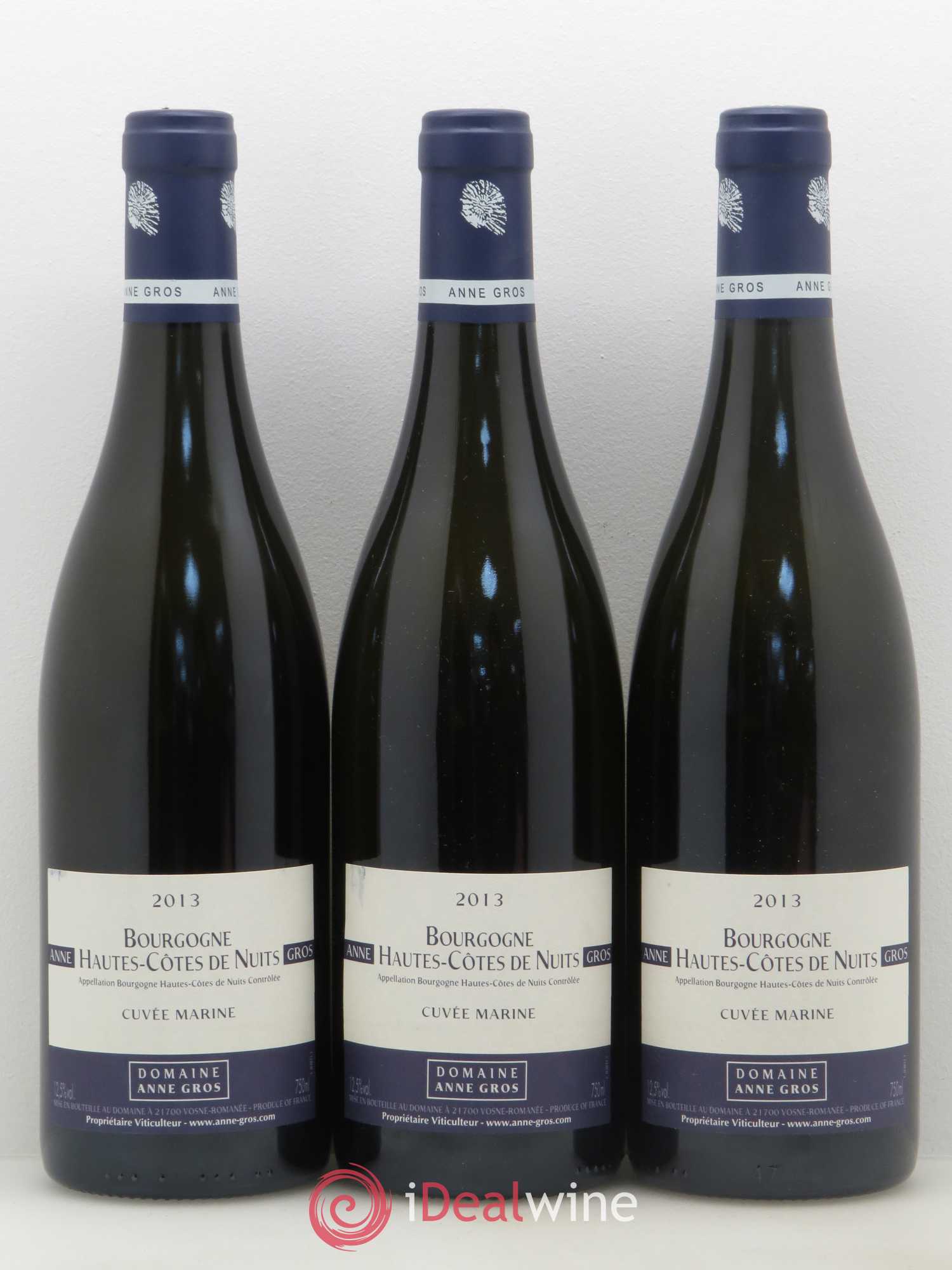 Hautes-Côtes de Nuits Cuvée Marine Anne Gros 2013 - Lot de 3 bouteilles - 0