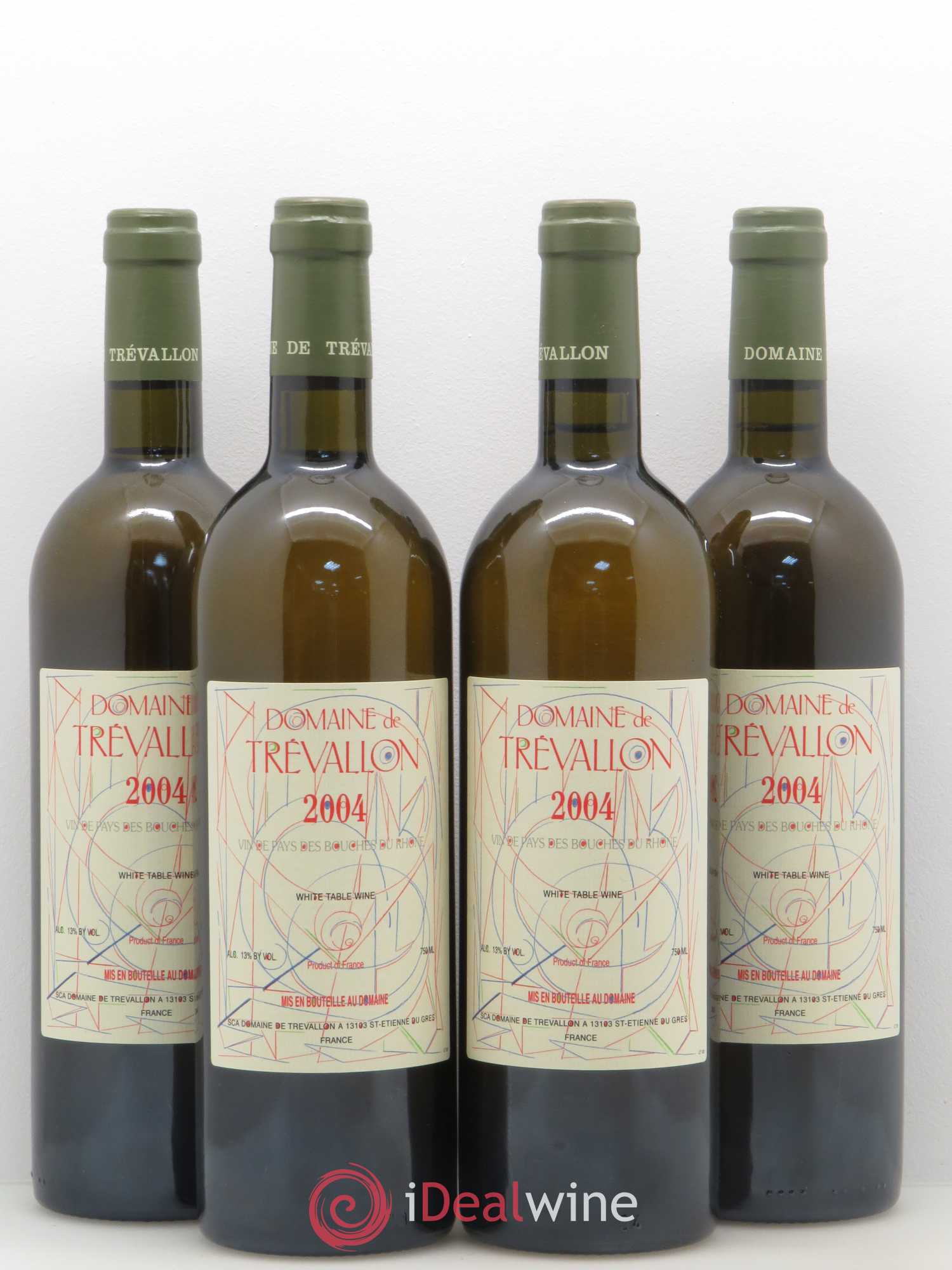 VDP Bouches du Rhône Trévallon (Domaine de) Eloi Dürrbach 2004 - Lot de 4 bouteilles - 0