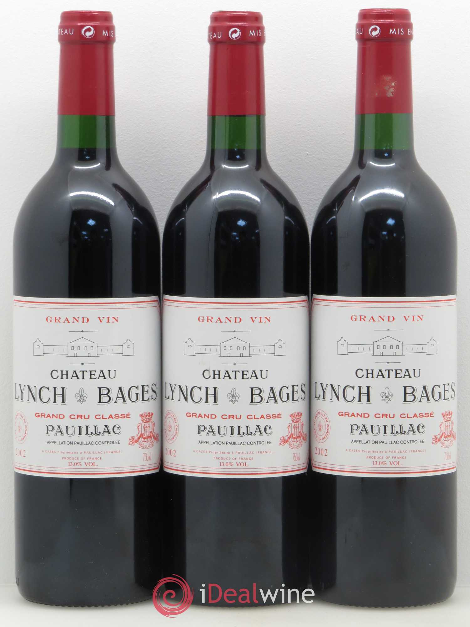 Château Lynch Bages 5ème Grand Cru Classé 2002 - Lot de 12 bouteilles - 2