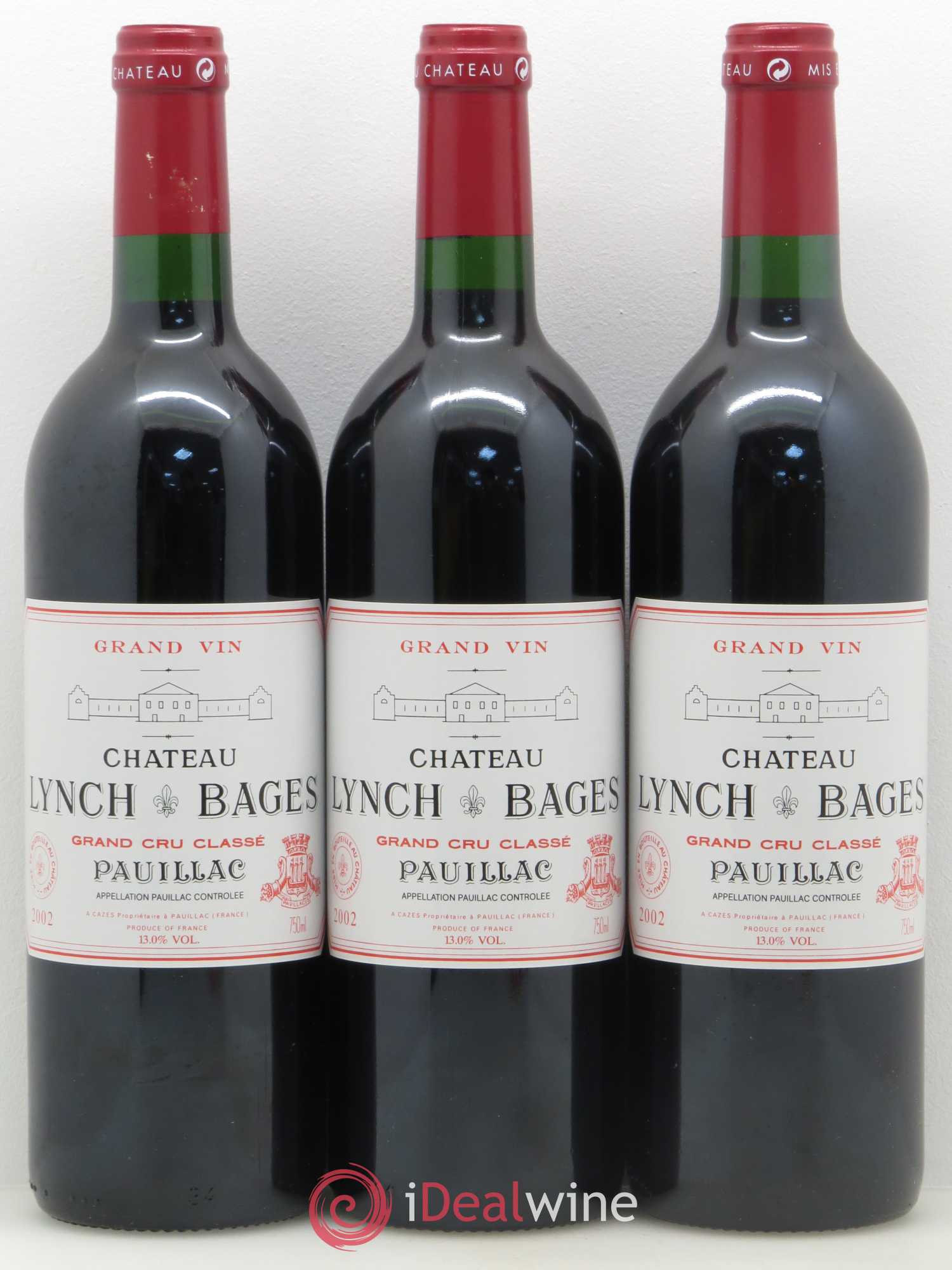 Château Lynch Bages 5ème Grand Cru Classé 2002 - Lot de 12 bouteilles - 4