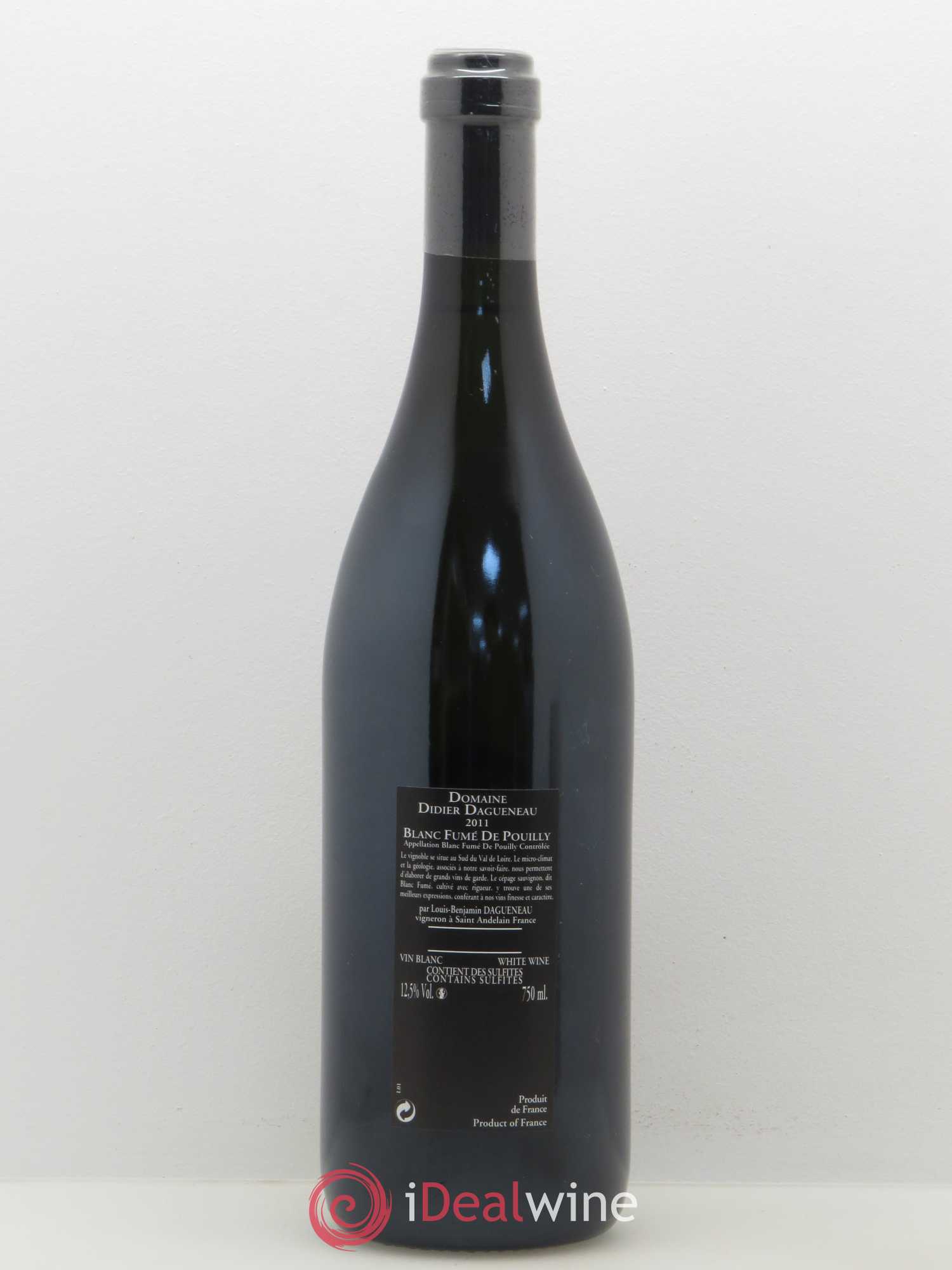 Vin de France (anciennement Pouilly-Fumé) Silex Dagueneau (Domaine Didier - Louis-Benjamin) 2011 - Lot de 1 bouteille - 1