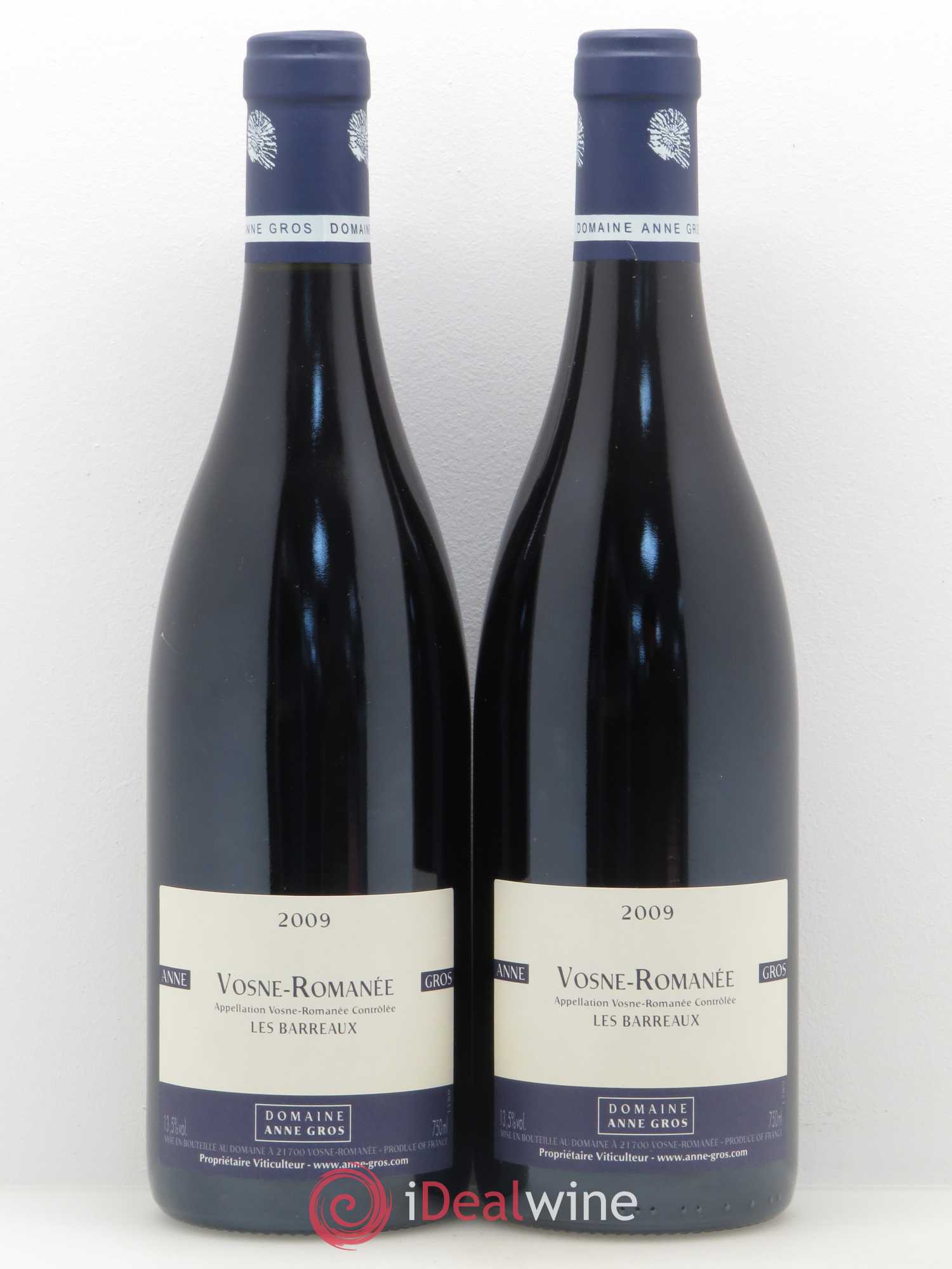 Vosne-Romanée Les Barreaux Anne Gros 2009 - Lot de 2 bouteilles - 0