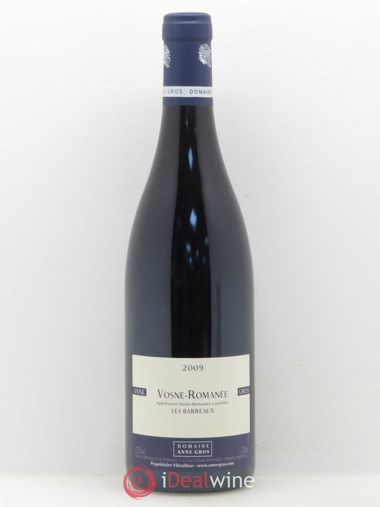 Vosne-Romanée Les Barreaux Anne Gros 2009 - Lot de 1 bouteille - 0