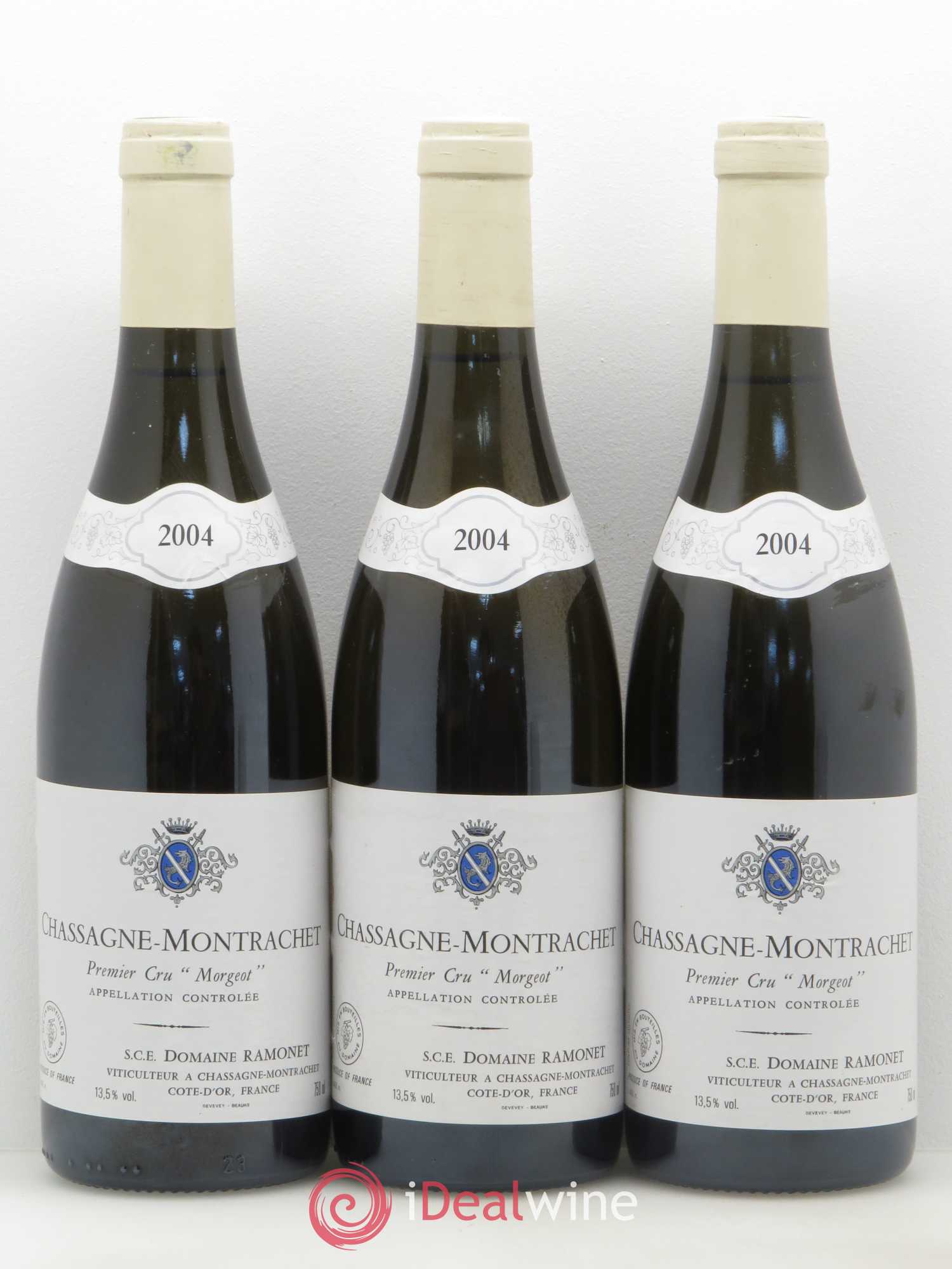 Chassagne-Montrachet 1er Cru Morgeot Ramonet (Domaine) 2004 - Lot de 3 bouteilles - 0