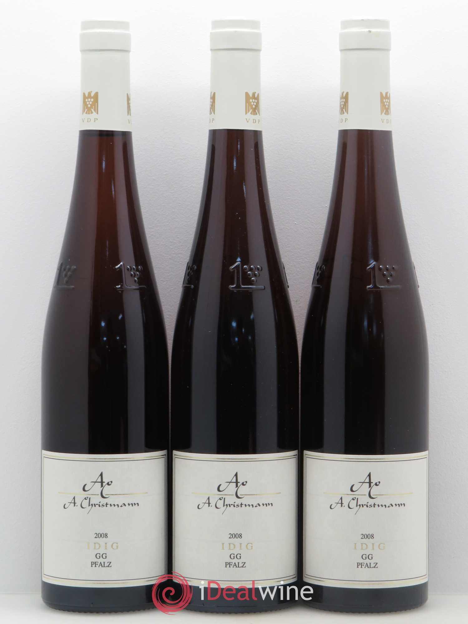 Riesling Königsbacher Idig Trocken A. Christmann Pfalz 2008 - Lotto di 3 bottiglie - 0