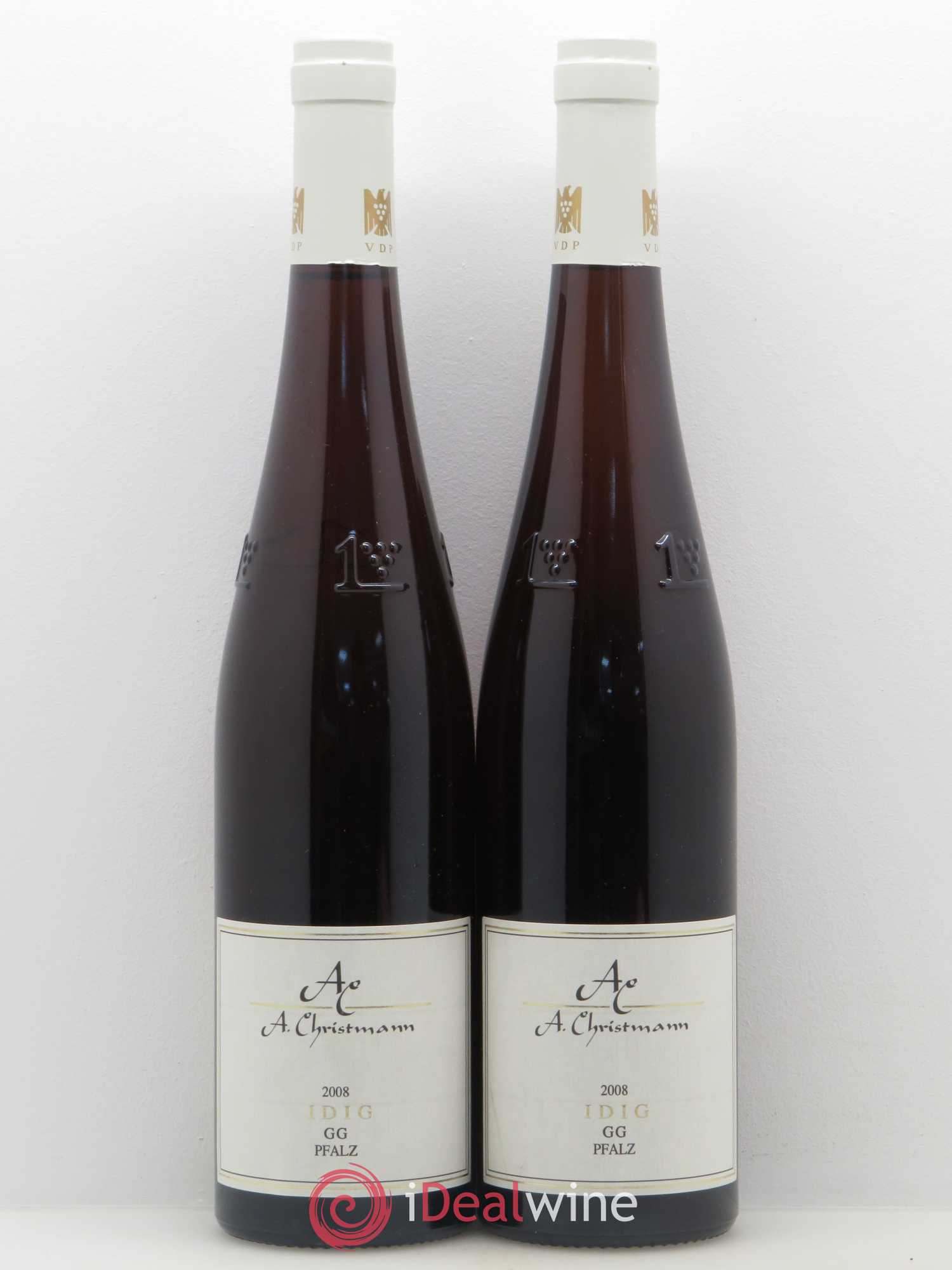 Riesling Königsbacher Idig Trocken A. Christmann Pfalz 2008 - Lotto di 2 bottiglie - 0