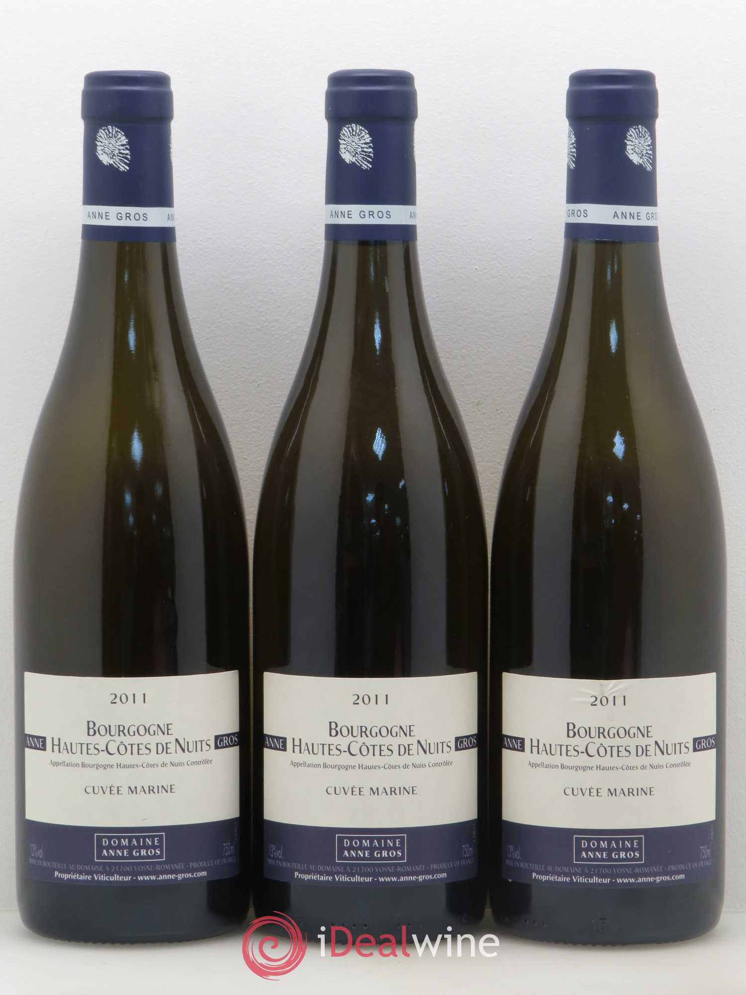 Hautes-Côtes de Nuits Cuvée Marine Anne Gros 2011 - Lot de 3 bouteilles - 0