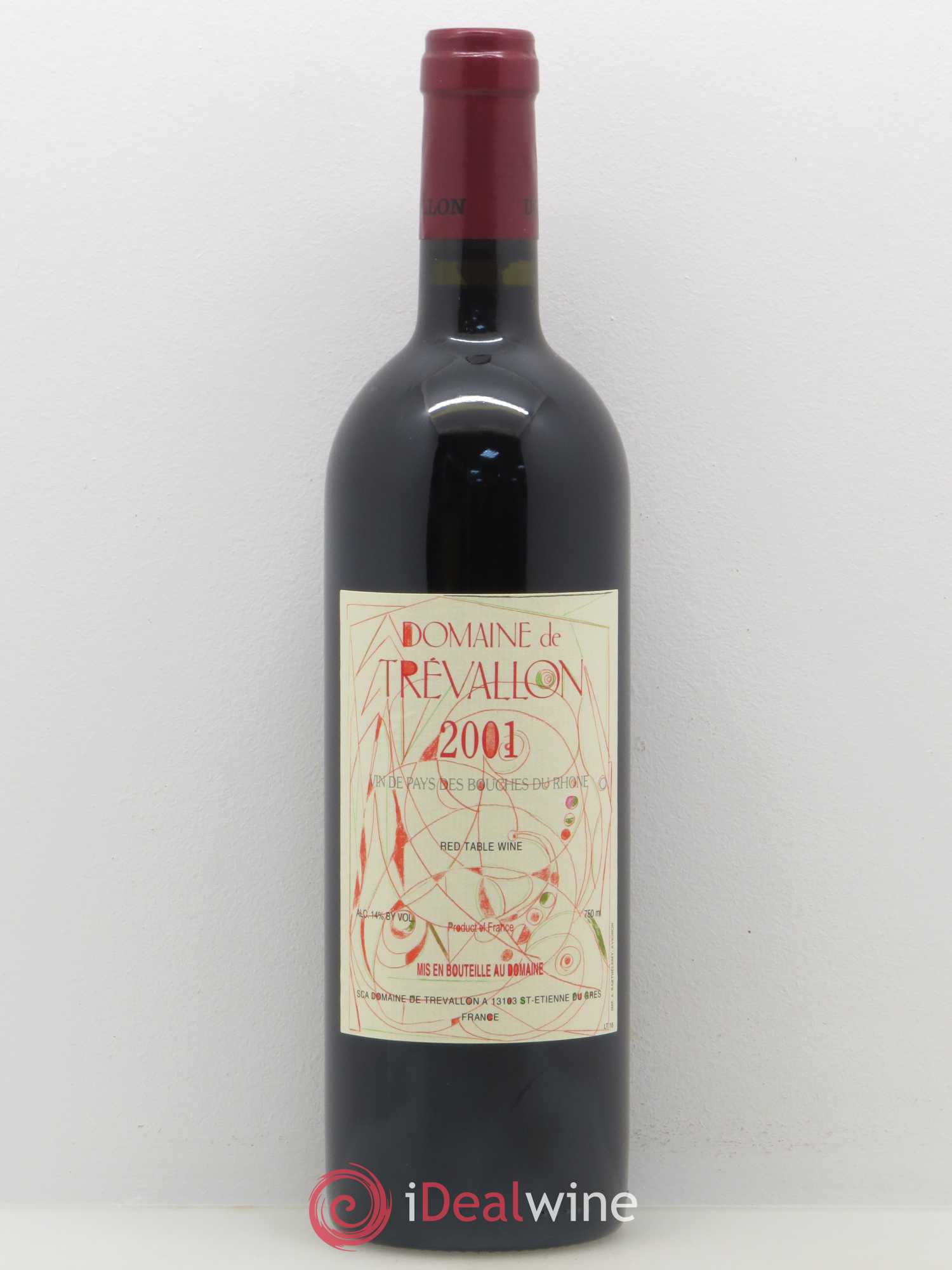 VDP Bouches du Rhône Trévallon (Domaine de) Eloi Dürrbach 2001 - Lot de 1 bouteille - 0