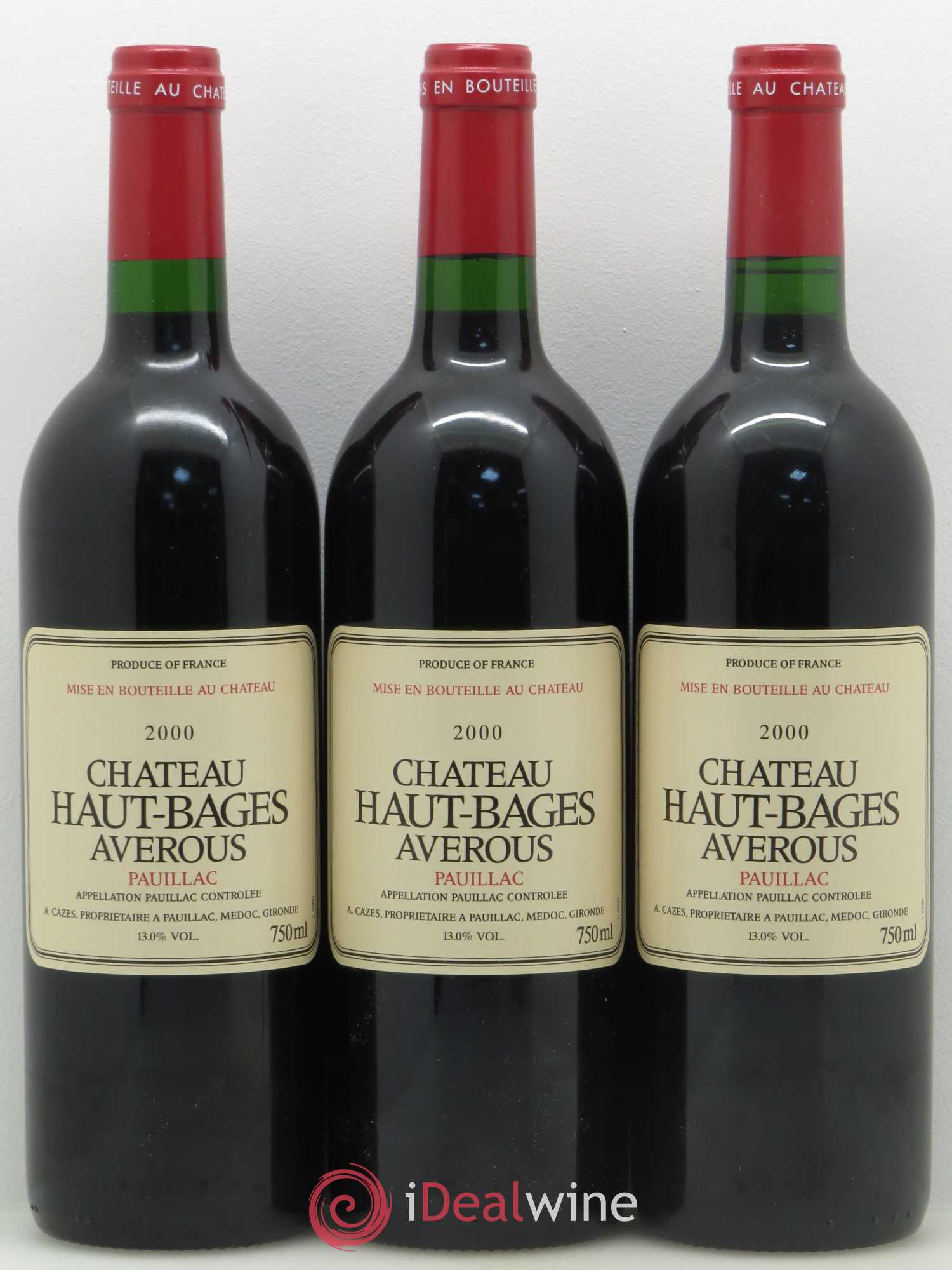 Château Haut Bages Averous Cru Bourgeois 2000 - Lot de 12 bouteilles - 4