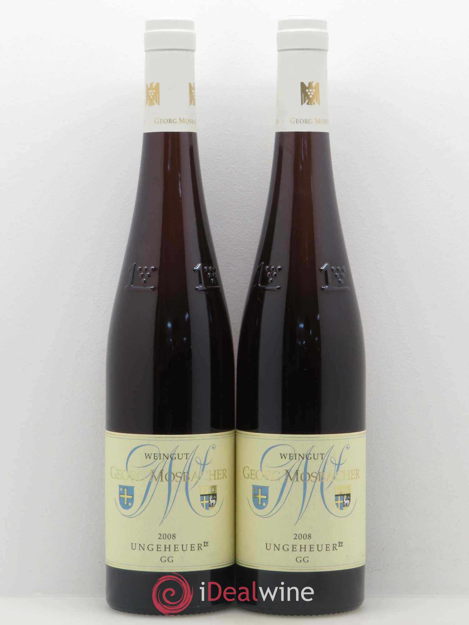 Riesling Ungeheuer Forst GG Trocken Georg Mosbacher 2008 - Posten von 2 Flaschen - 0