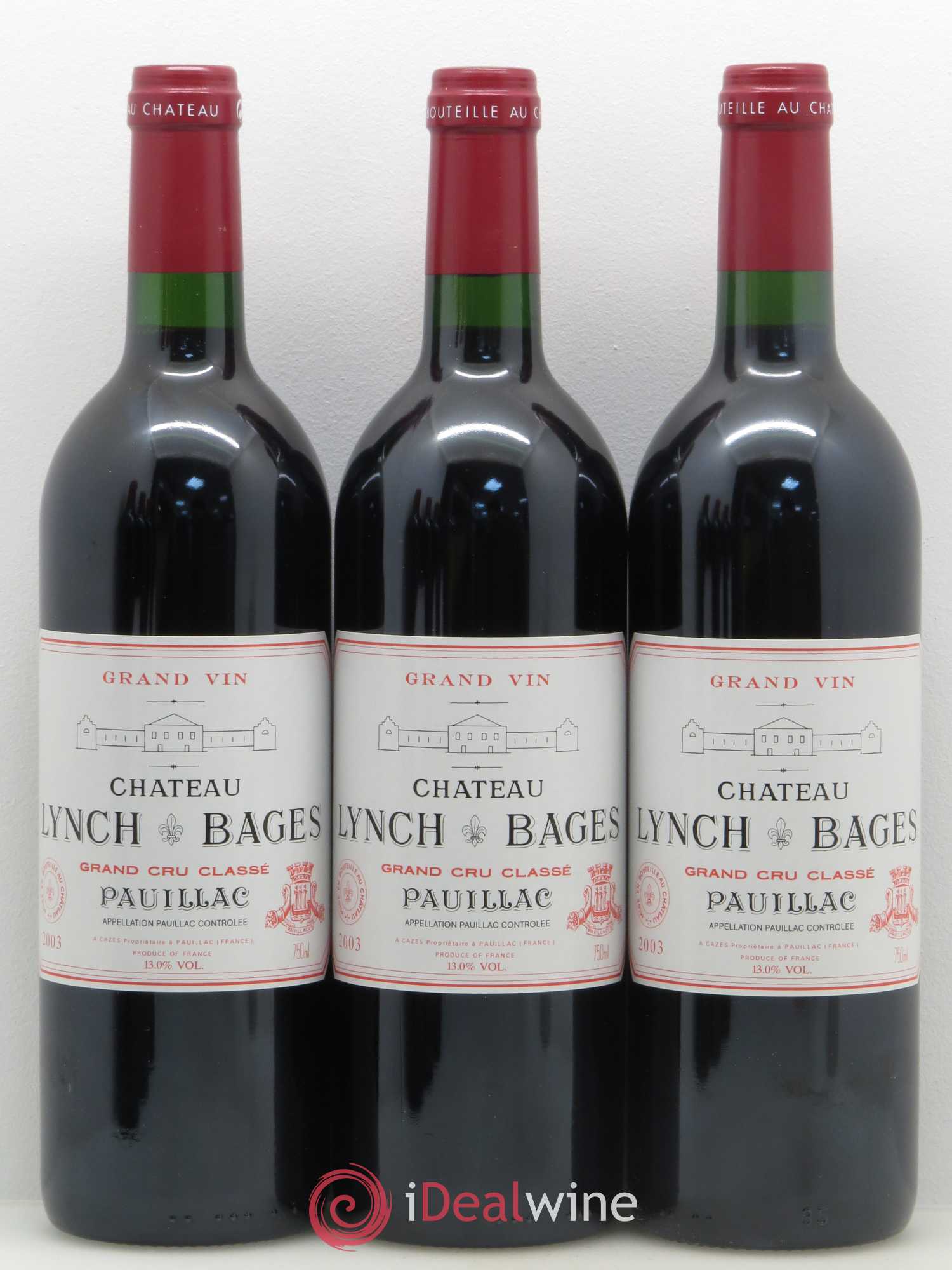 Château Lynch Bages 5ème Grand Cru Classé 2003 - Lot de 12 bouteilles - 1