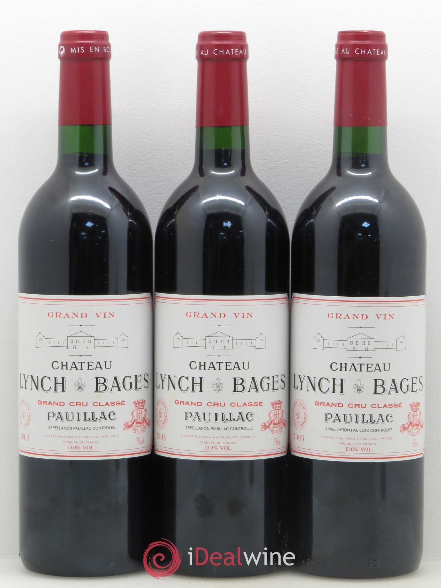 Château Lynch Bages 5ème Grand Cru Classé 2003 - Lot de 12 bouteilles - 3