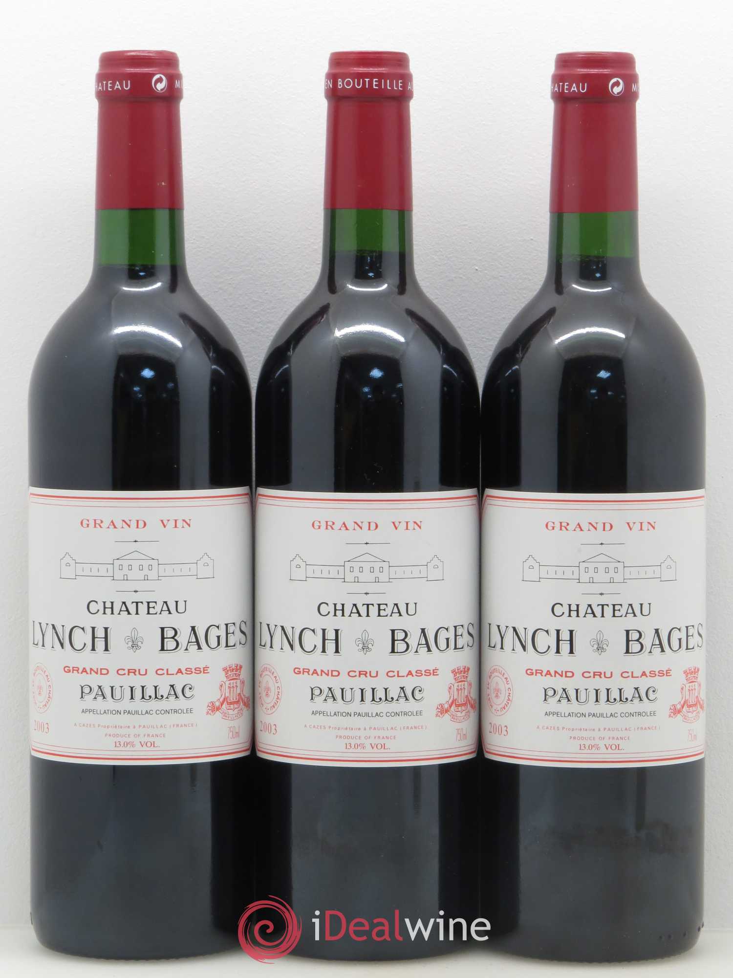 Château Lynch Bages 5ème Grand Cru Classé 2003 - Lot de 12 bouteilles - 4