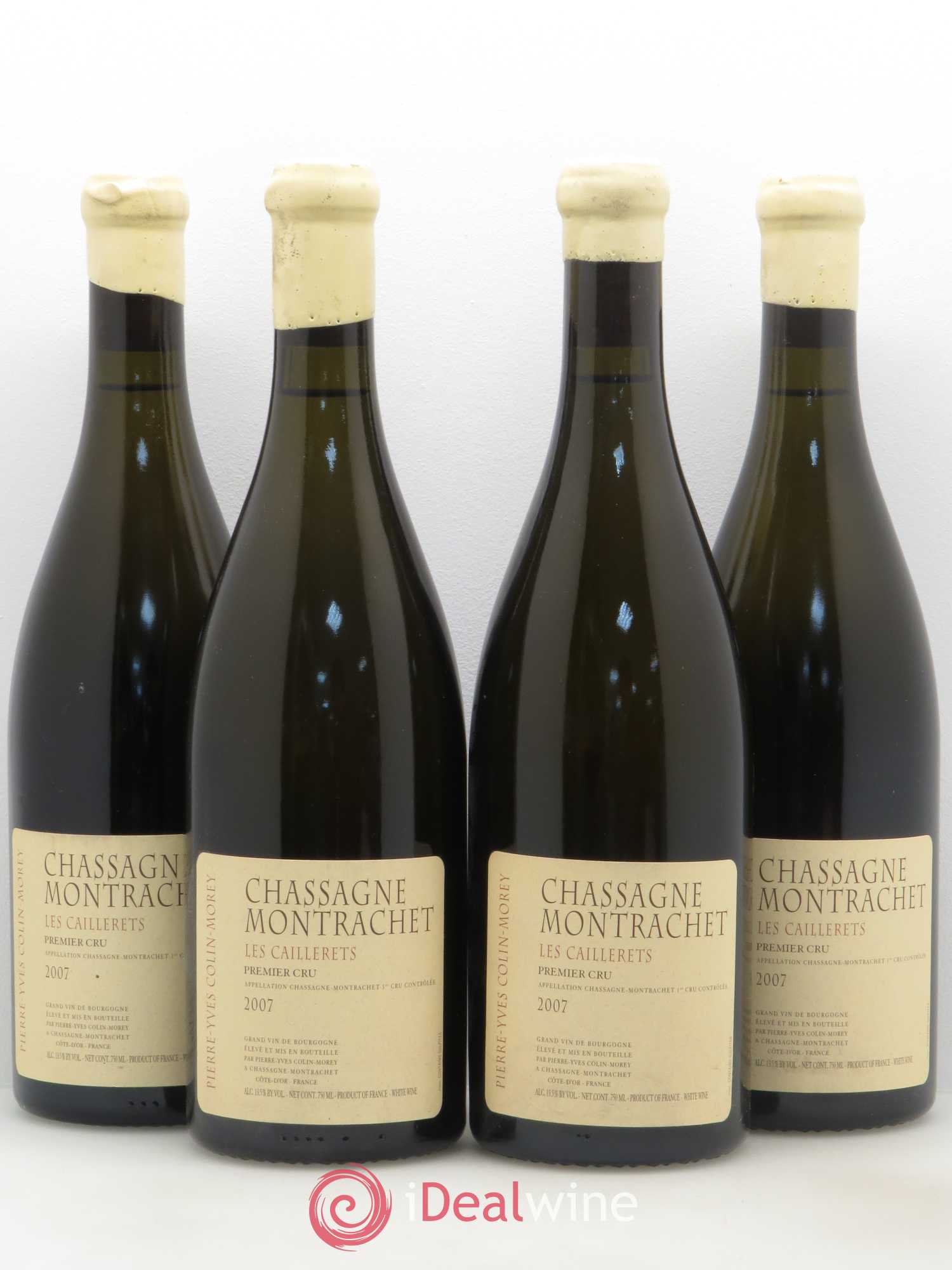 Chassagne-Montrachet 1er Cru Les Caillerets Pierre Yves Colin Morey 2007 - Posten von 4 Flaschen - 0
