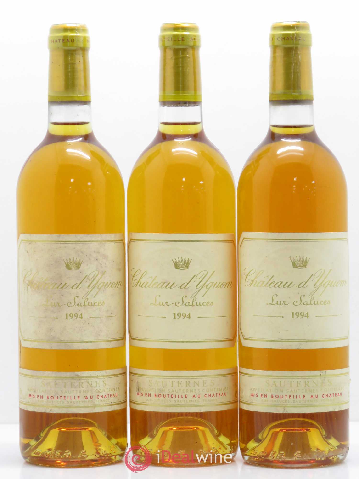 Château d' Yquem 1er Cru Classé Supérieur 1994 - Lotto di 3 bottiglie - 0