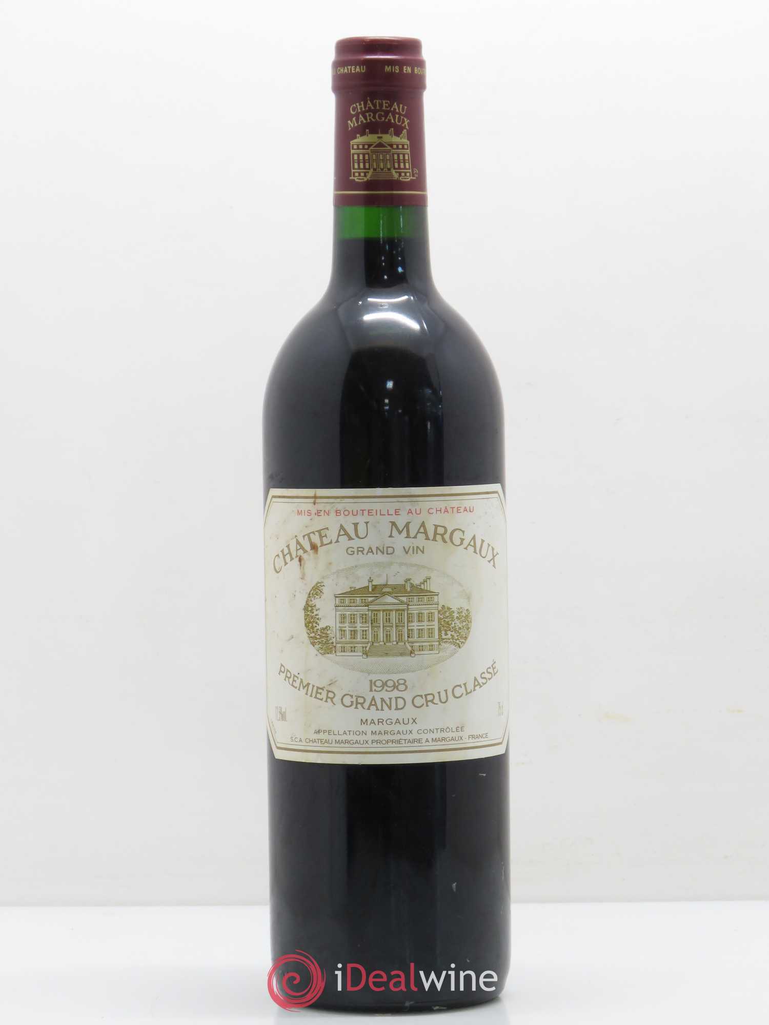 Château Margaux 1er Grand Cru Classé 1998 - Lot de 1 bouteille - 0