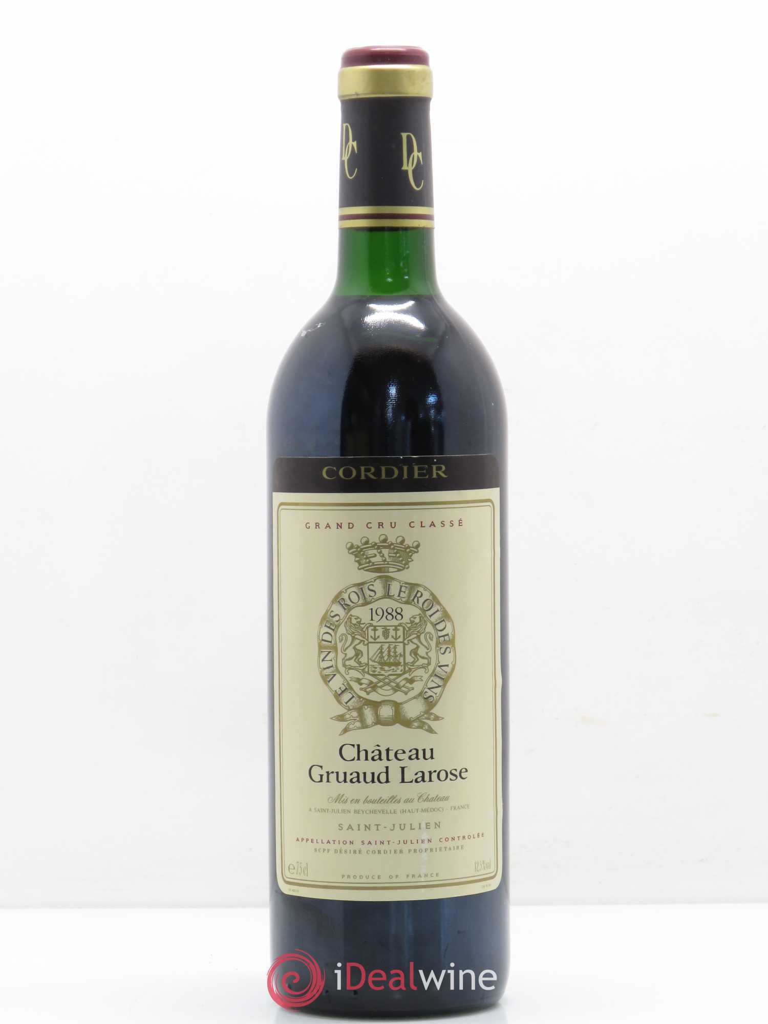 Château Gruaud Larose 2ème Grand Cru Classé 1988 - Lot de 1 bouteille - 0