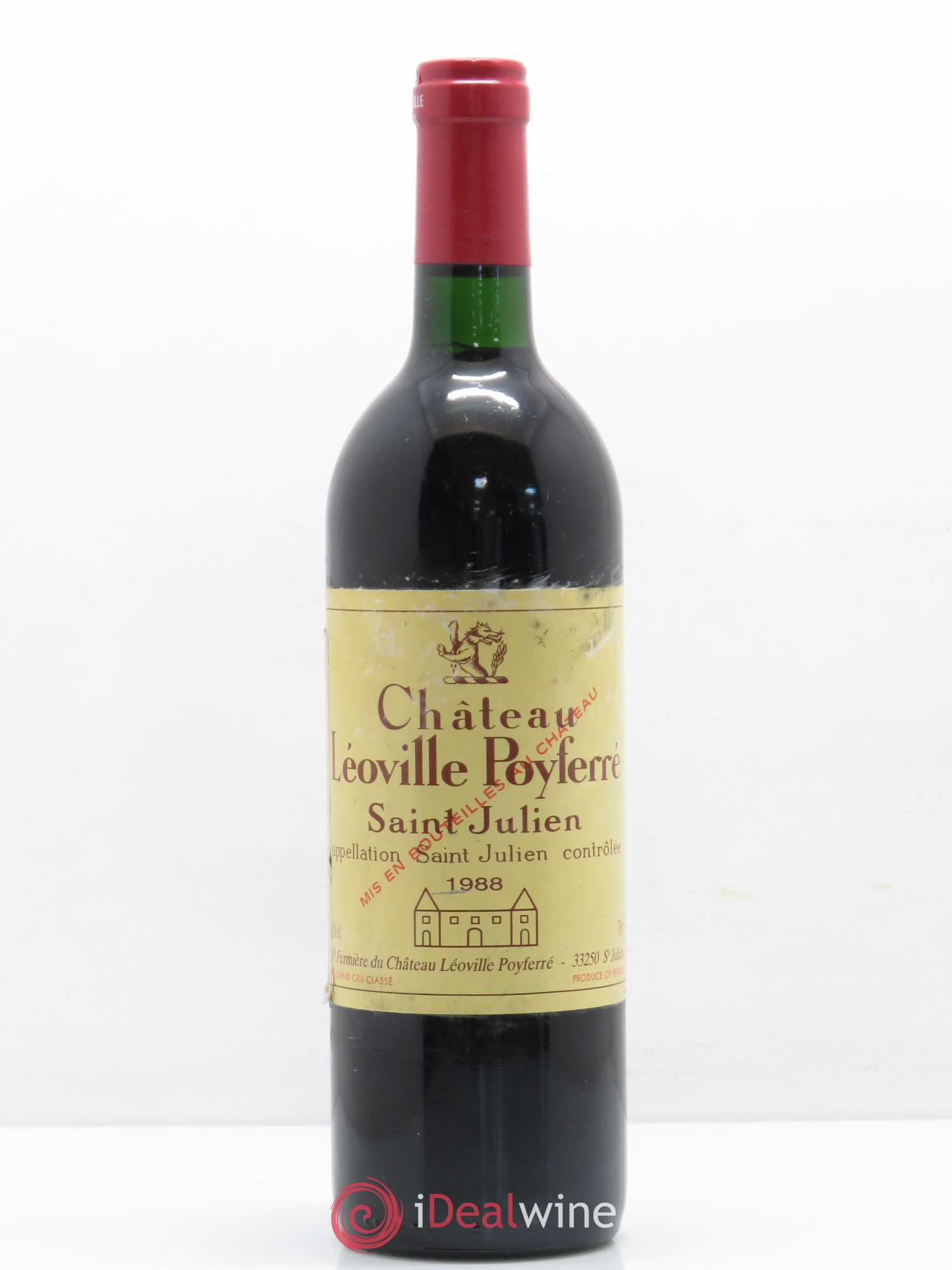Château Léoville Poyferré 2ème Grand Cru Classé 1988 - Lot de 1 bouteille - 0