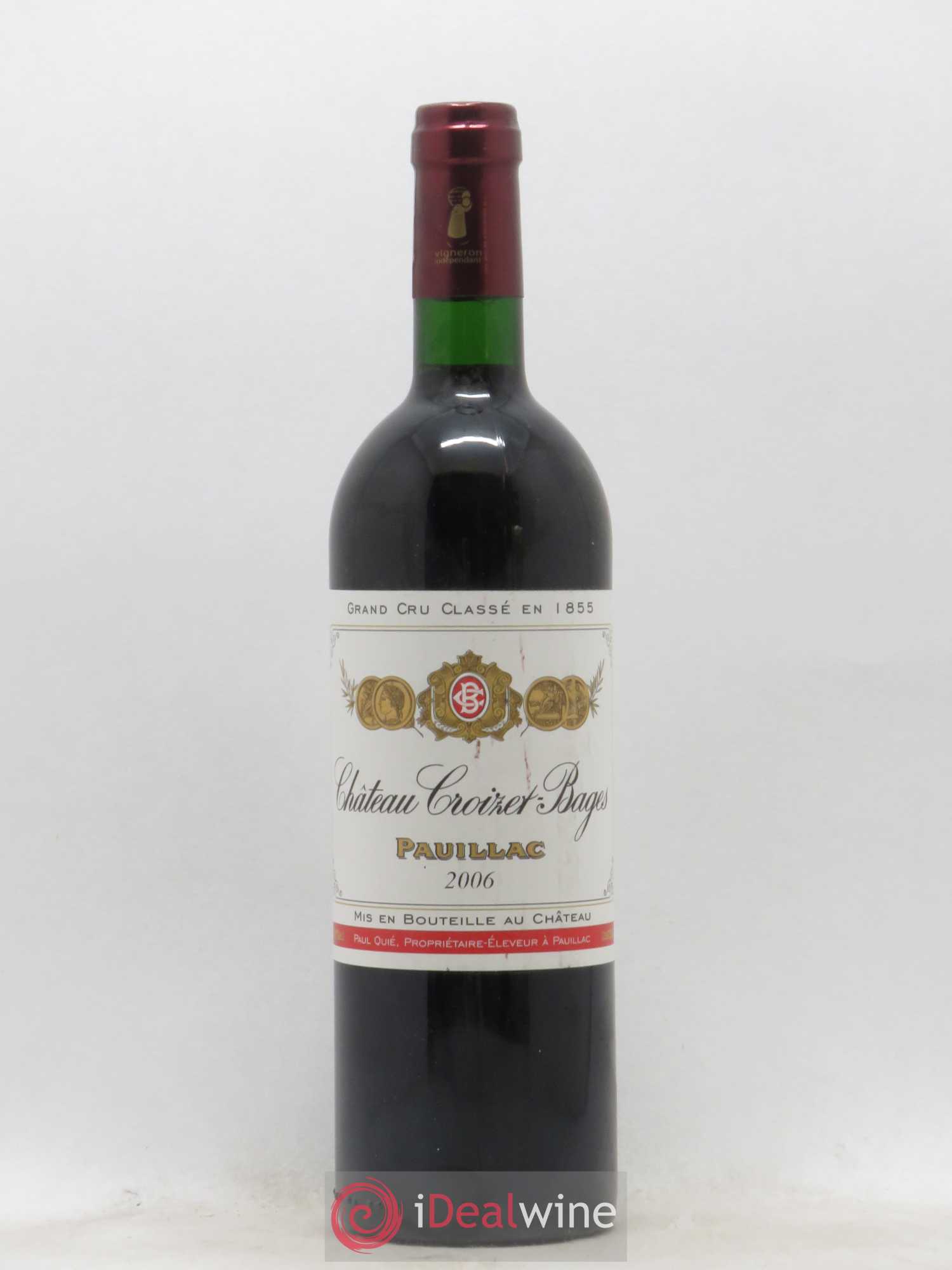 Château Croizet Bages 5ème Grand Cru Classé 2006 - Lot de 1 bouteille - 0