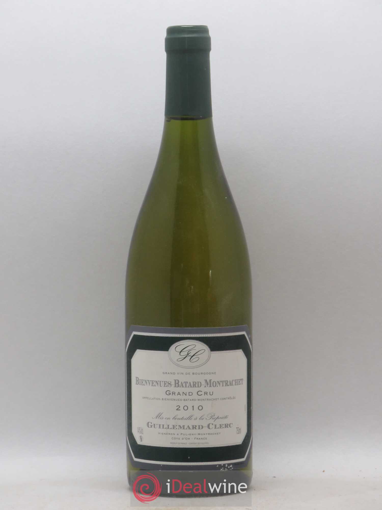 Bienvenues-Bâtard-Montrachet Grand Cru Domaine Guillemard Clerc 2010 - Lot de 1 bouteille - 0