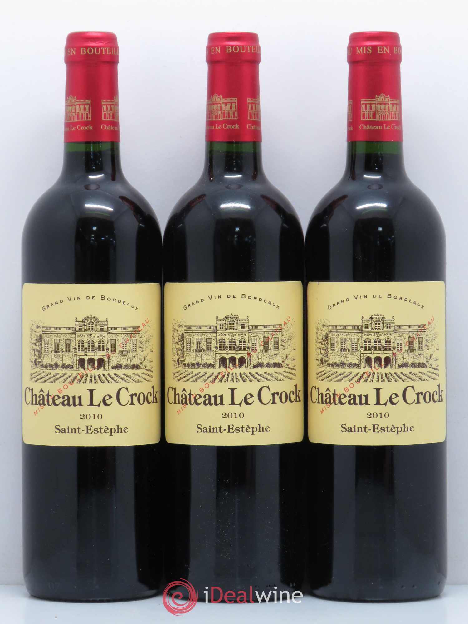 Château le Crock Cru Bourgeois 2010 - Lot de 3 bouteilles - 0