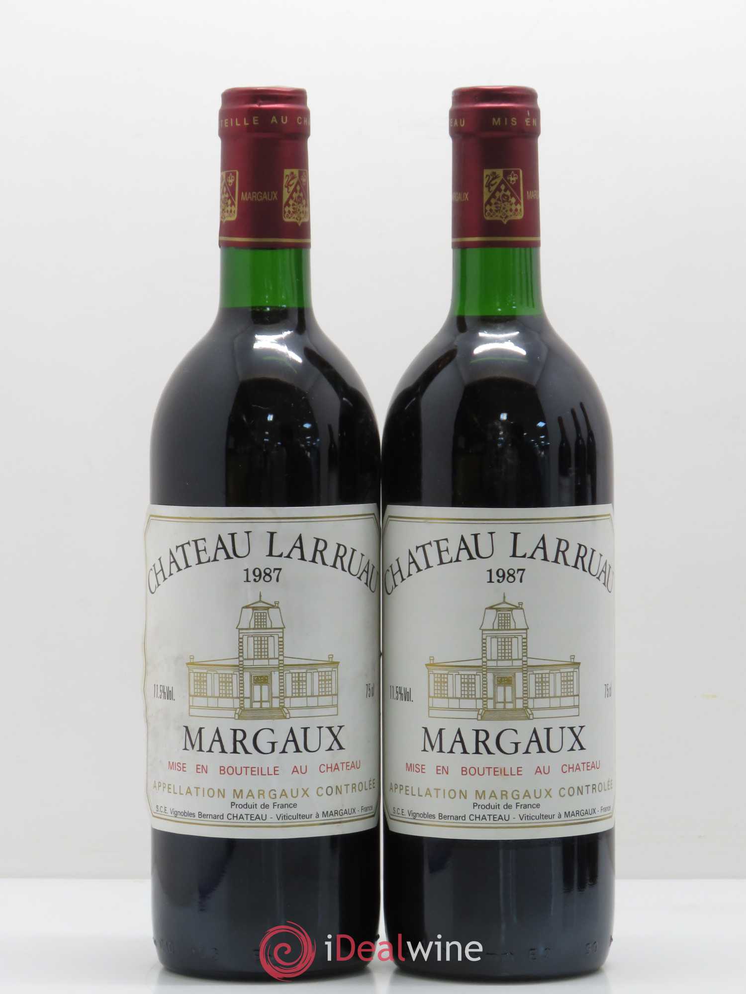 Château Larruau (sans prix de réserve) 1987 - Lot de 5 bouteilles - 2