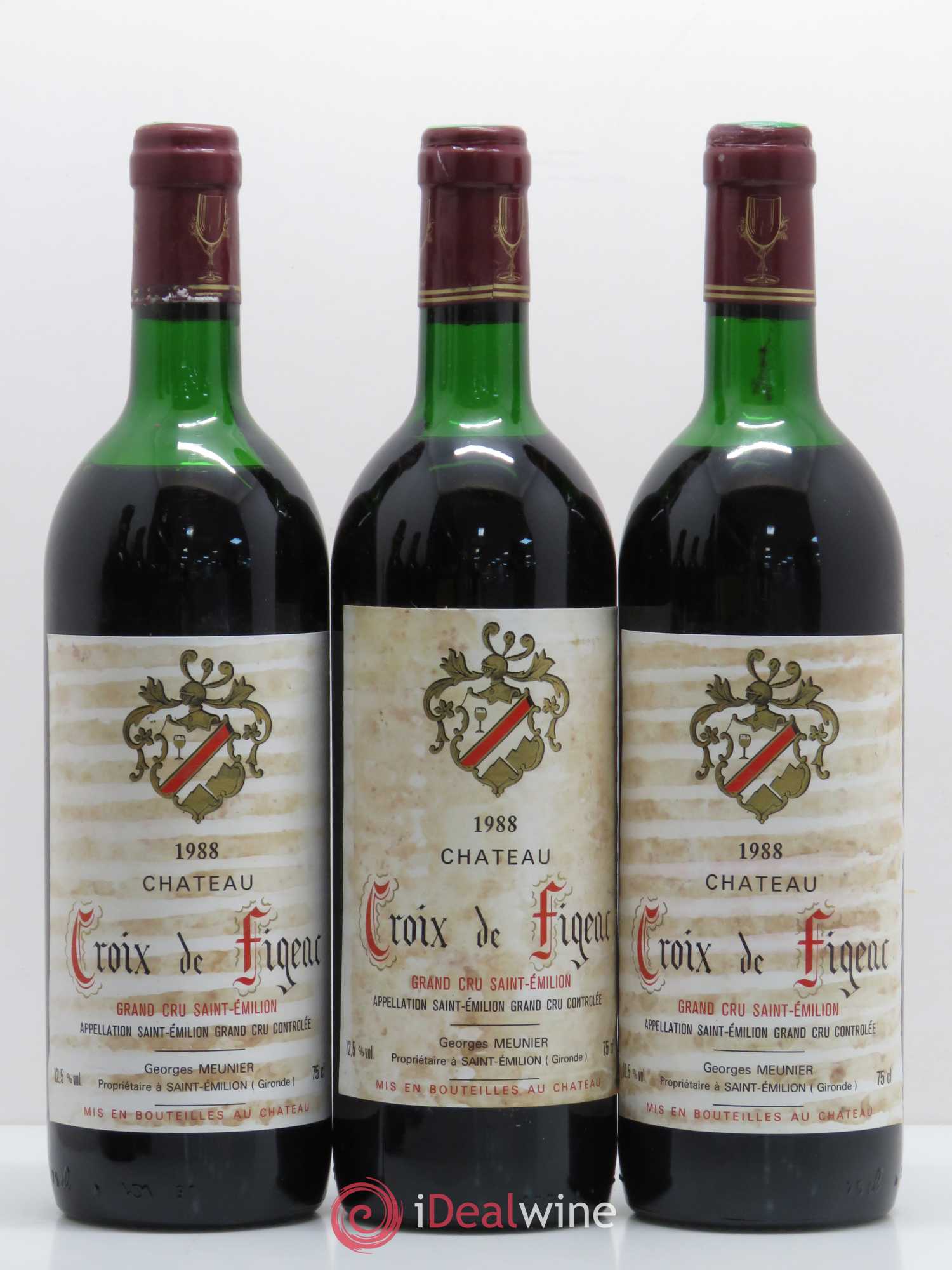 Château La Croix Figeac (Lamarzelle) (sans prix de réserve) 1988 - Lot de 6 bouteilles - 2