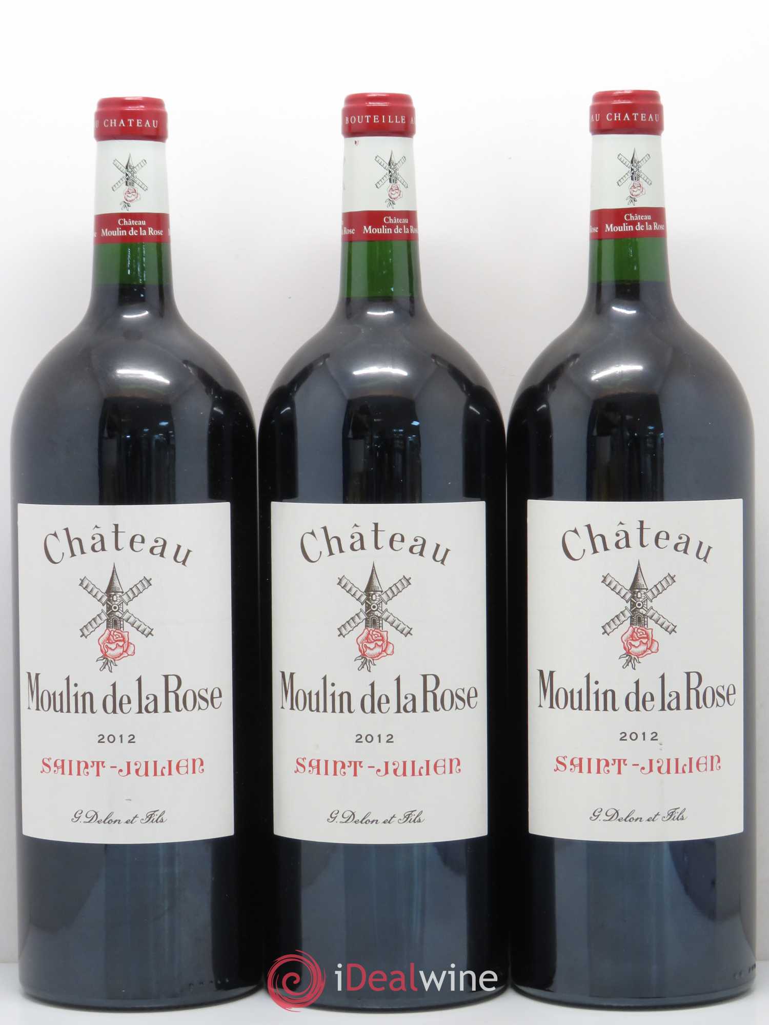 Château Moulin de la Rose Cru Bourgeois (senza prezzo di riserva) 2012 - Lotto di 3 magnum - 0