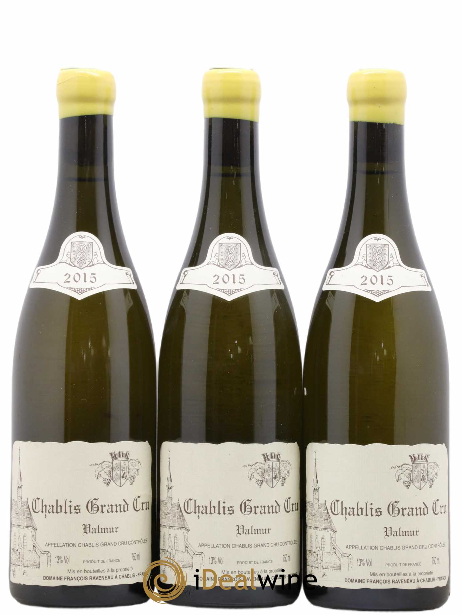 Chablis Grand Cru Valmur Raveneau (Domaine) 2015 - Lot de 3 bouteilles - 0